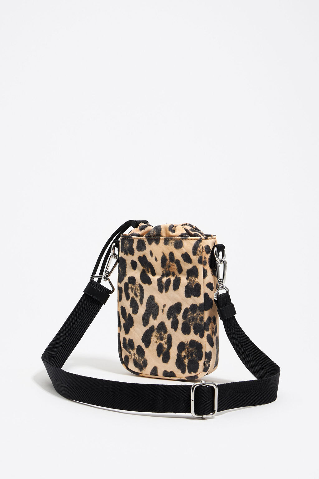 Beige Leopard nylon mini bag