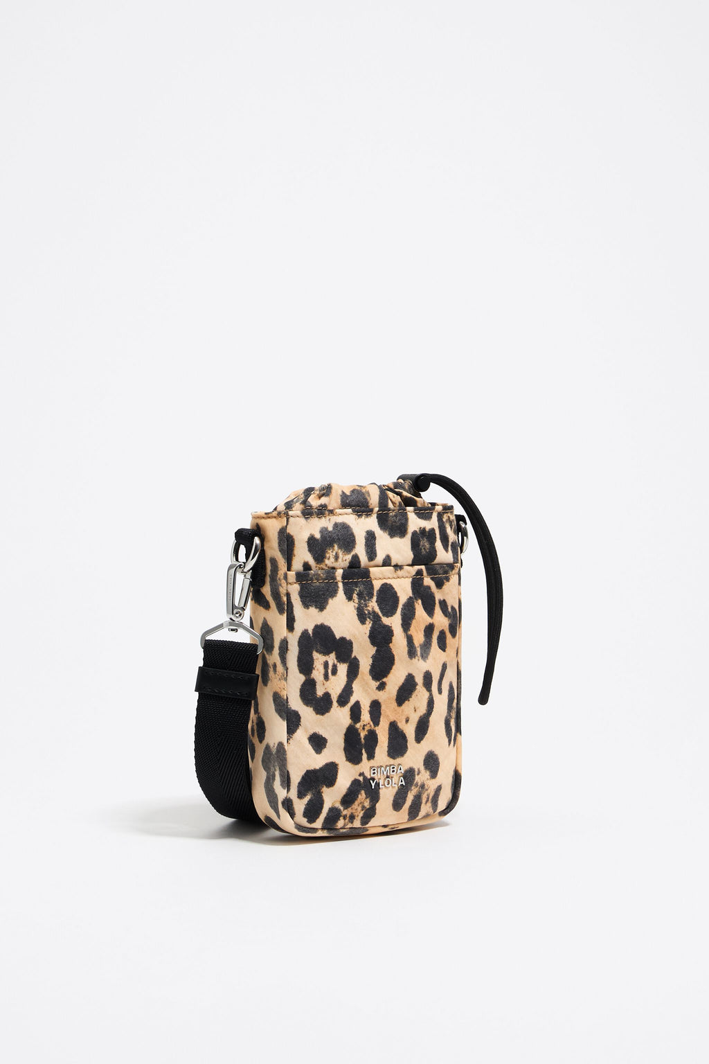 Beige Leopard nylon mini bag