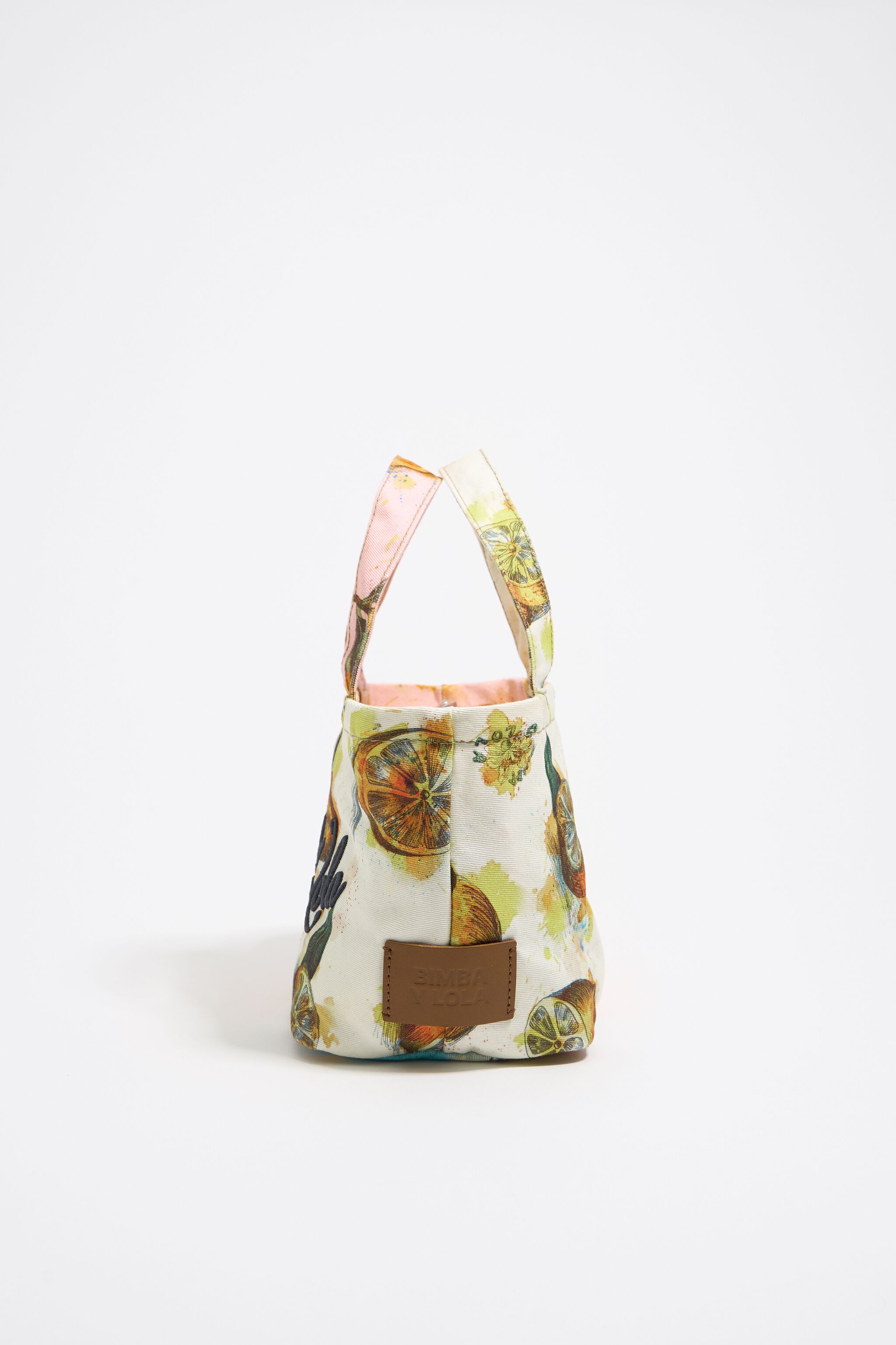 Pink nylon Lemons mini bag