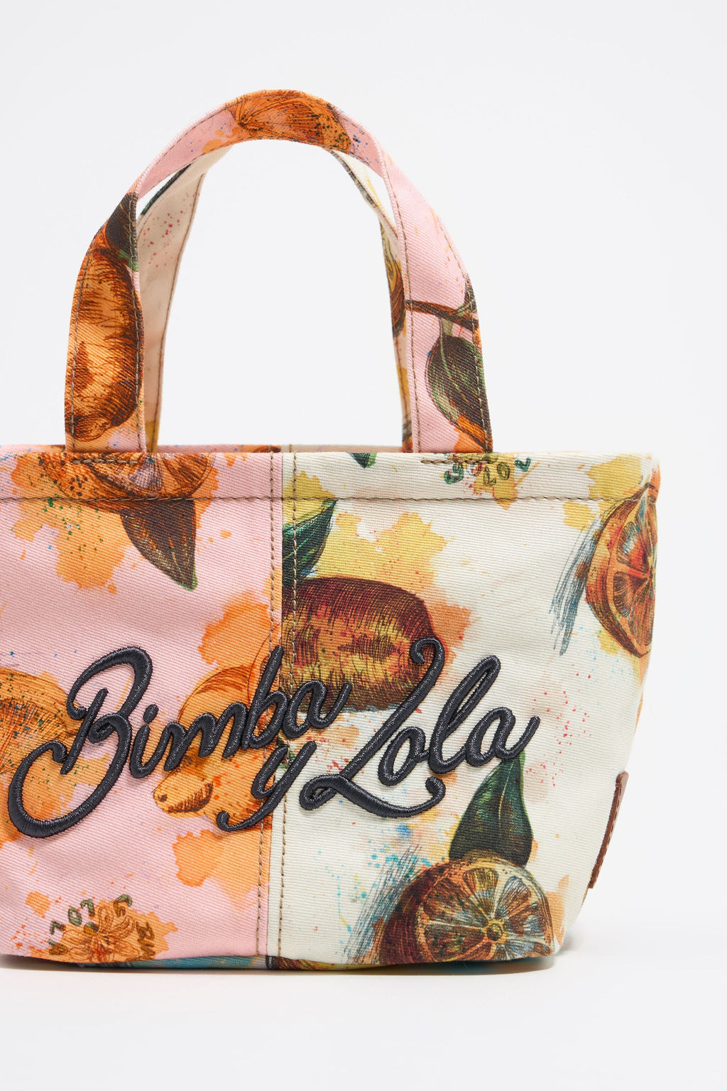 Pink nylon Lemons mini bag