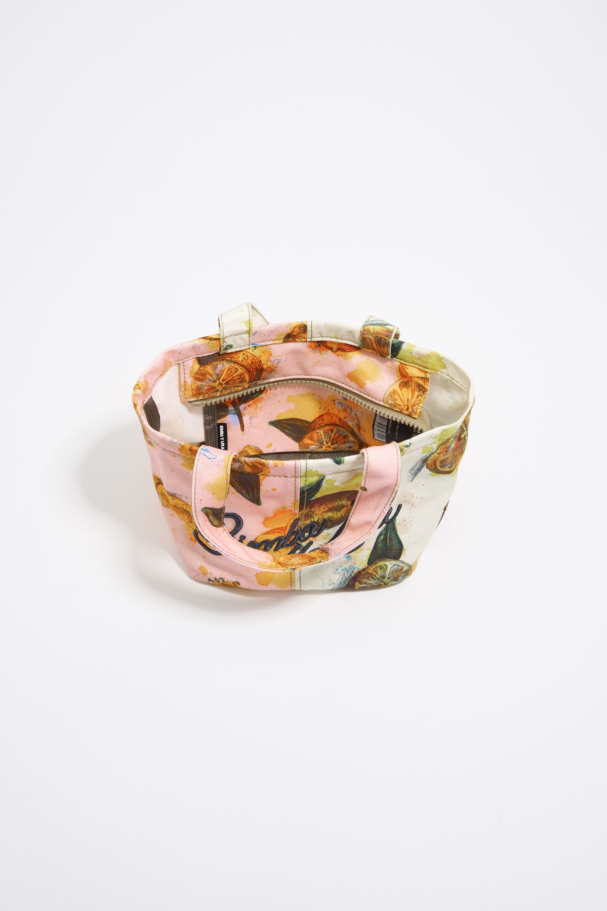 Pink nylon Lemons mini bag