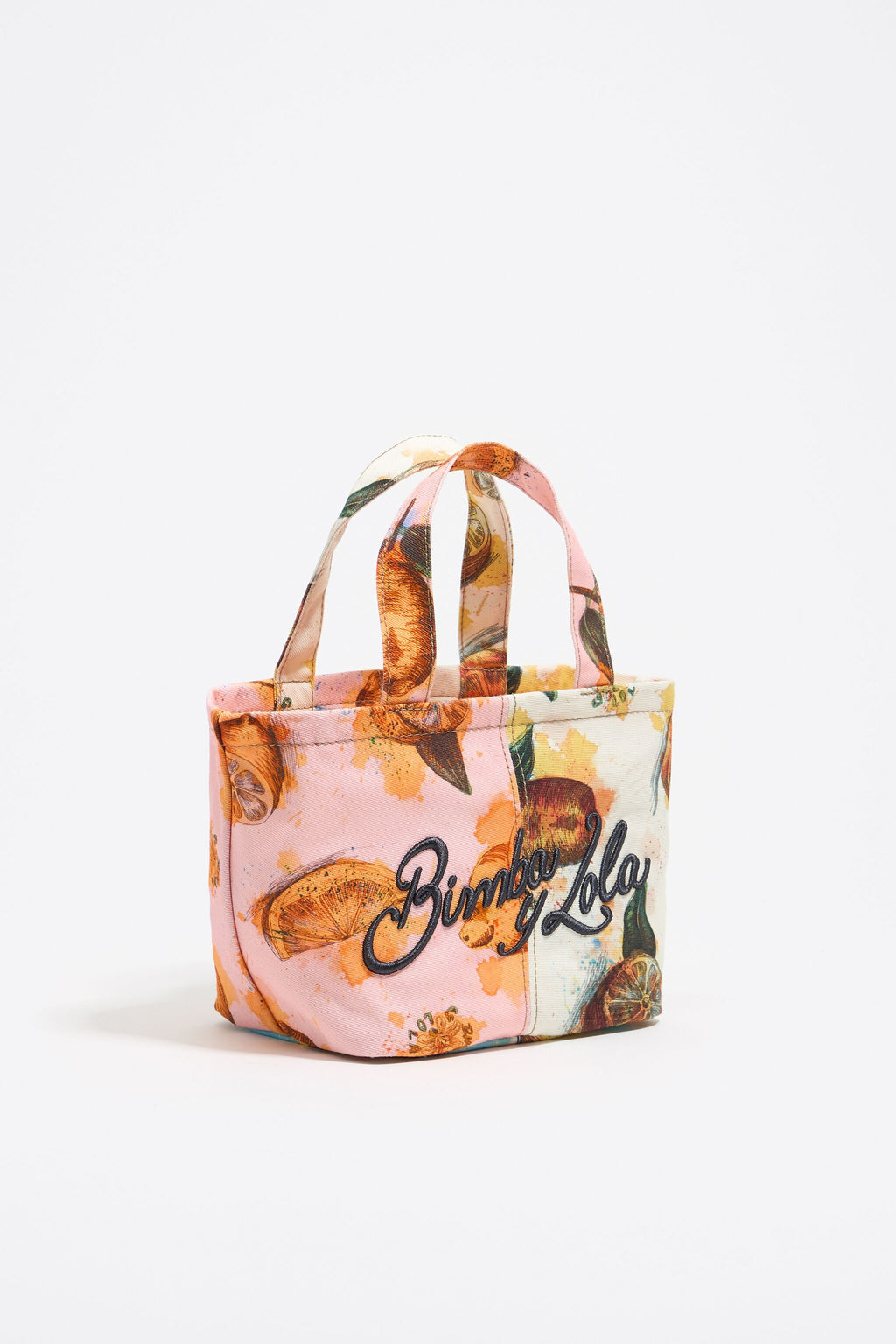 Pink nylon Lemons mini bag