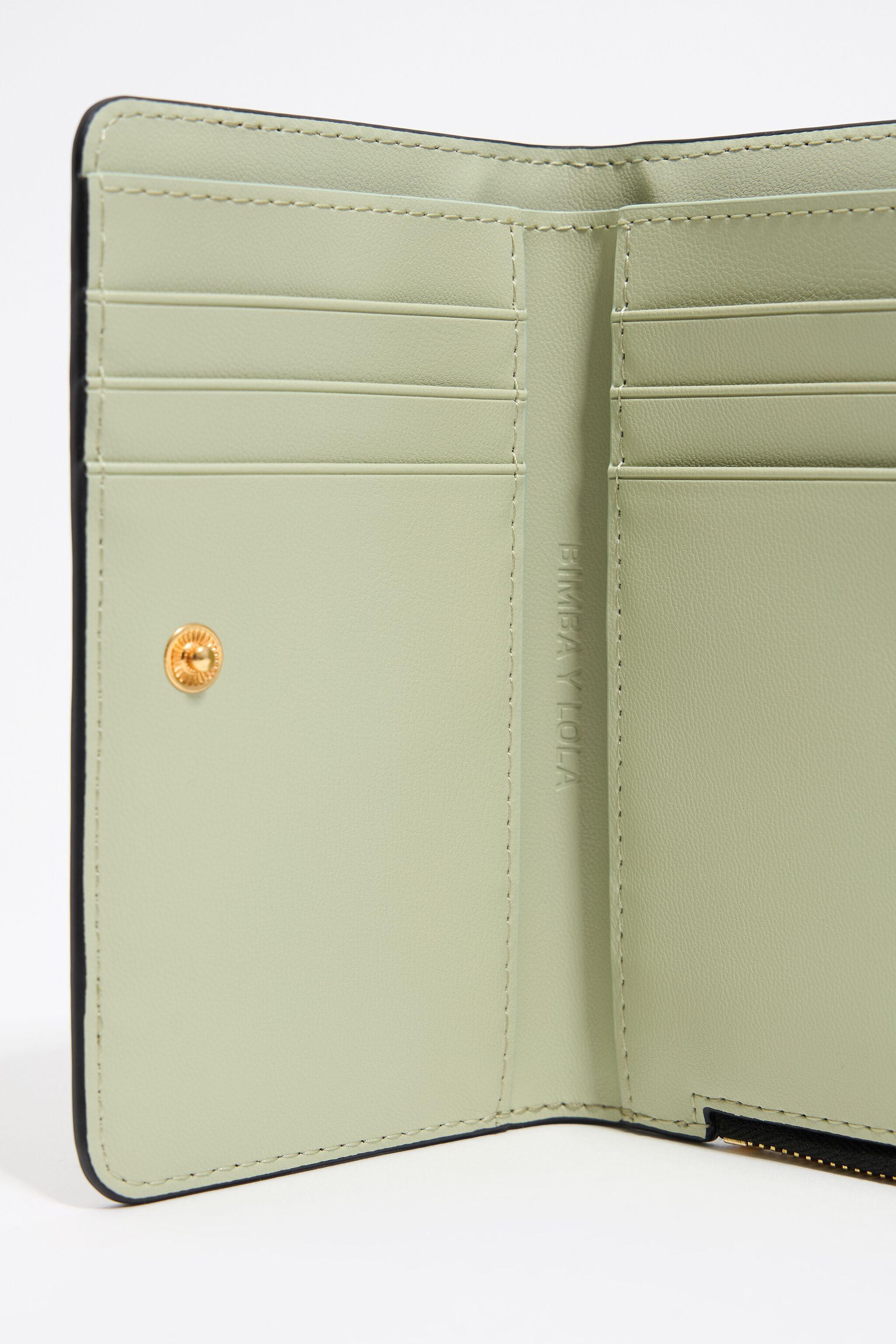 Black mock croc purse