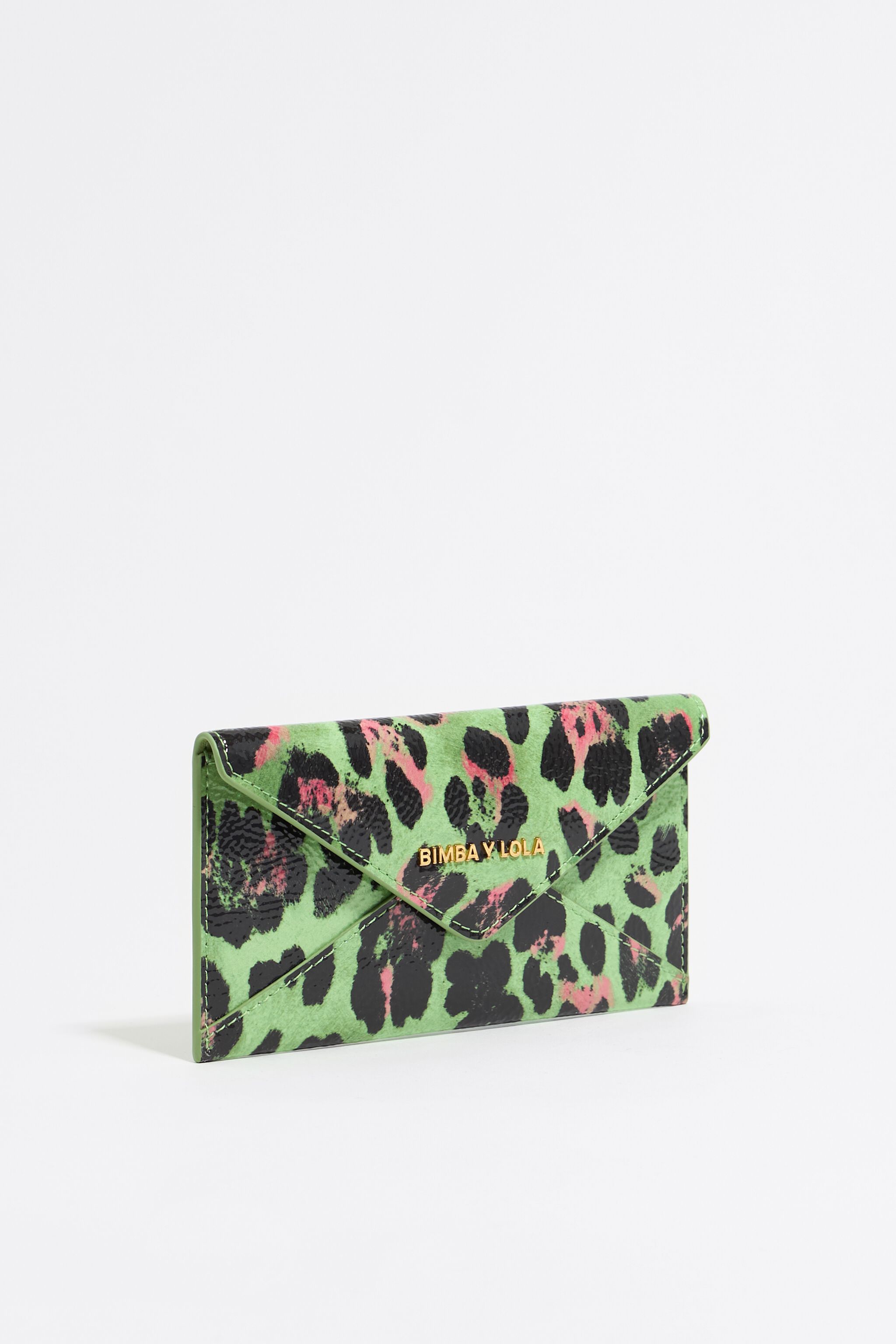Green Leopard coin purse