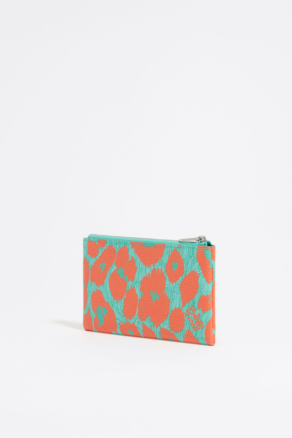 Turquoise Leopard coin purse