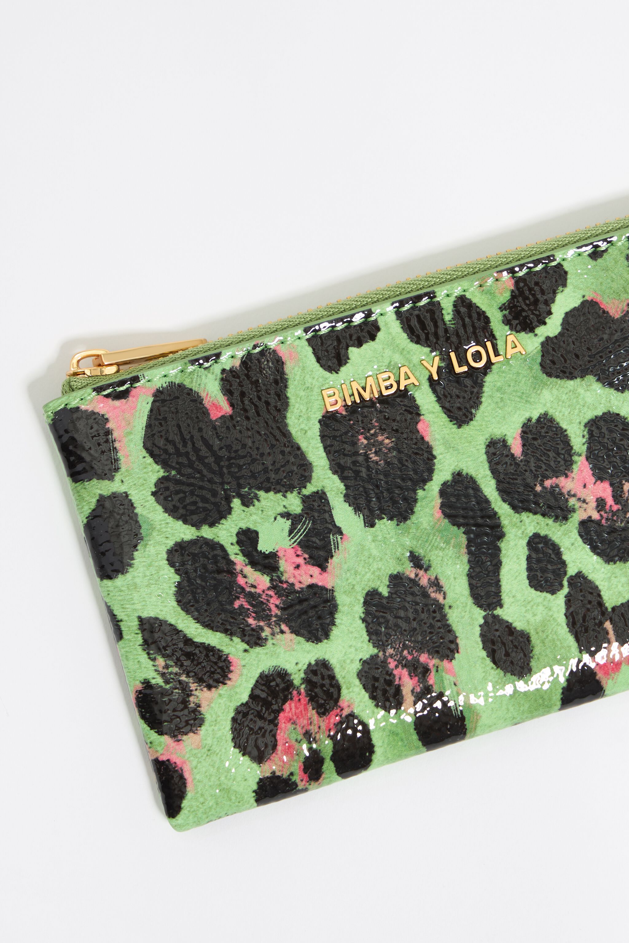 Green Leopard coin purse