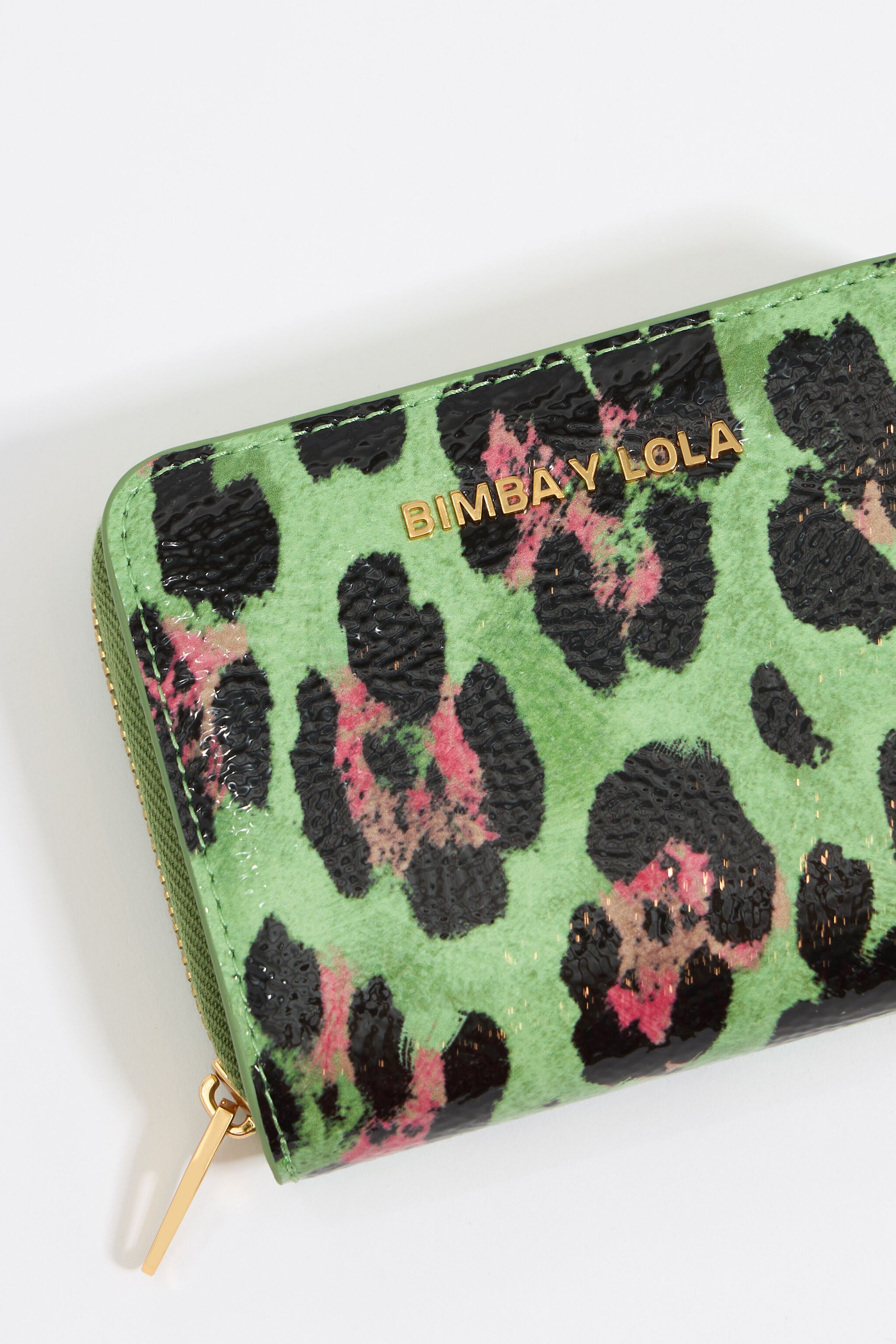 Green Leopard coin purse