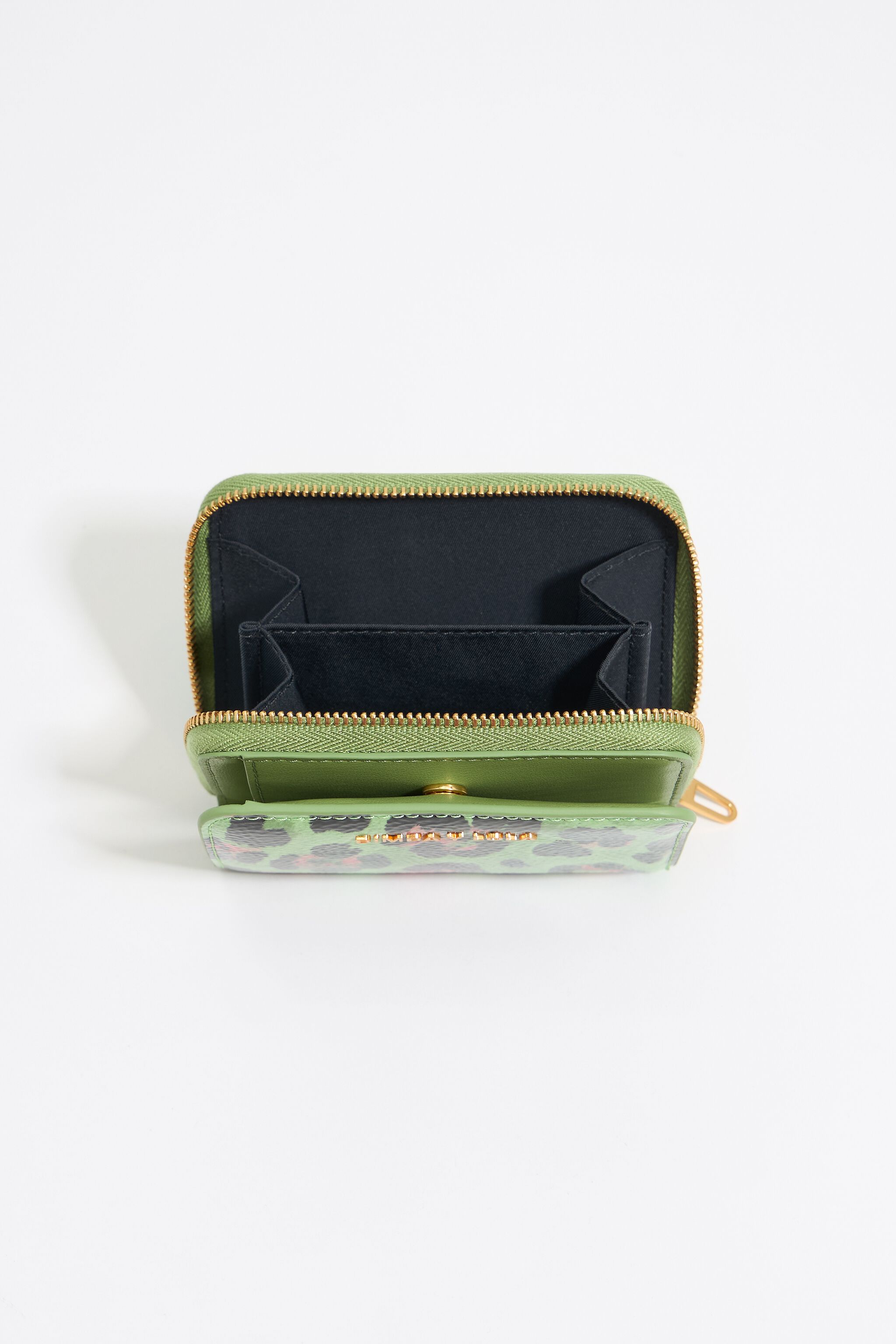 Green Leopard coin purse