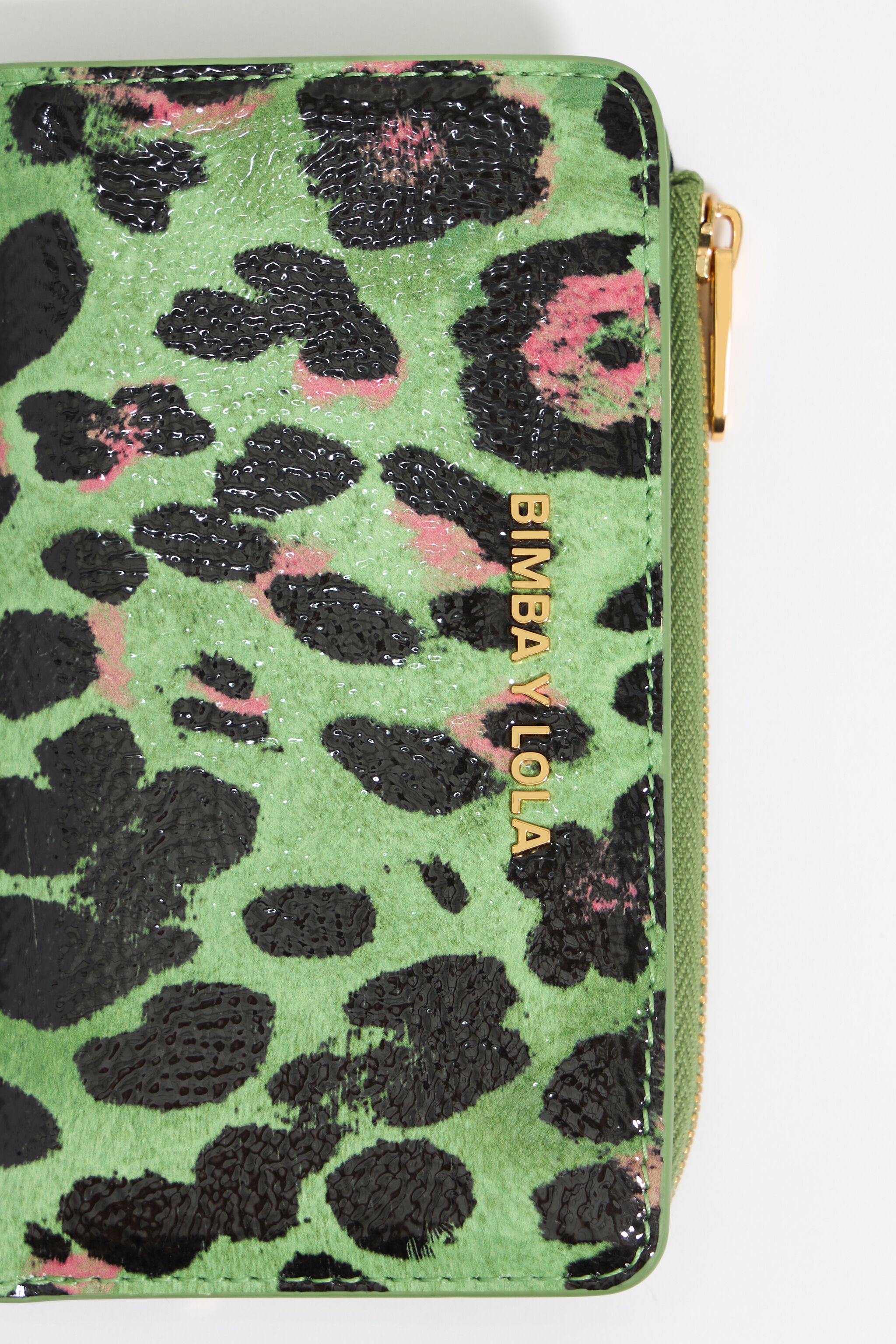 Green Leopard purse