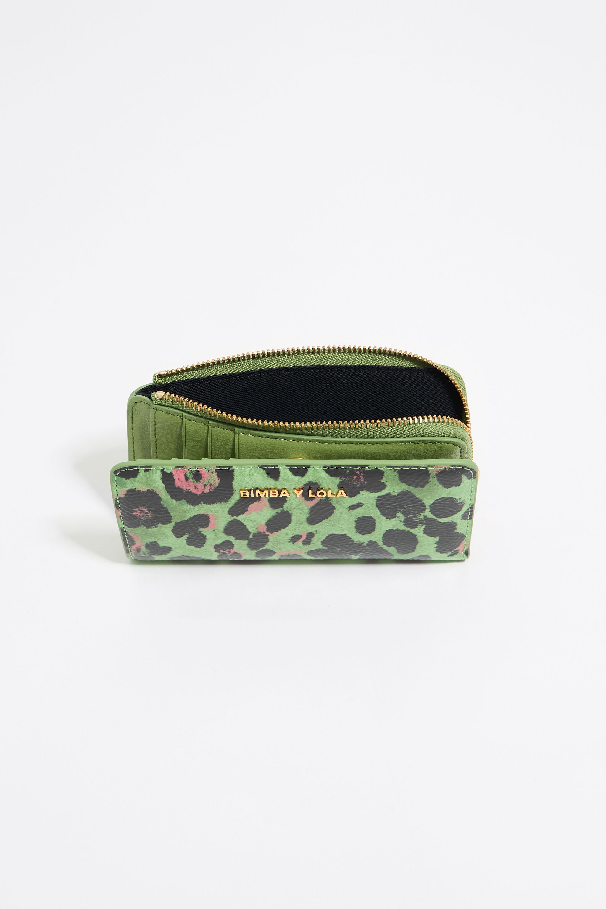 Green Leopard purse