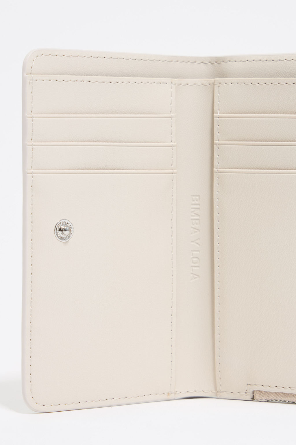 Ivory mock croc BIMBA logos purse