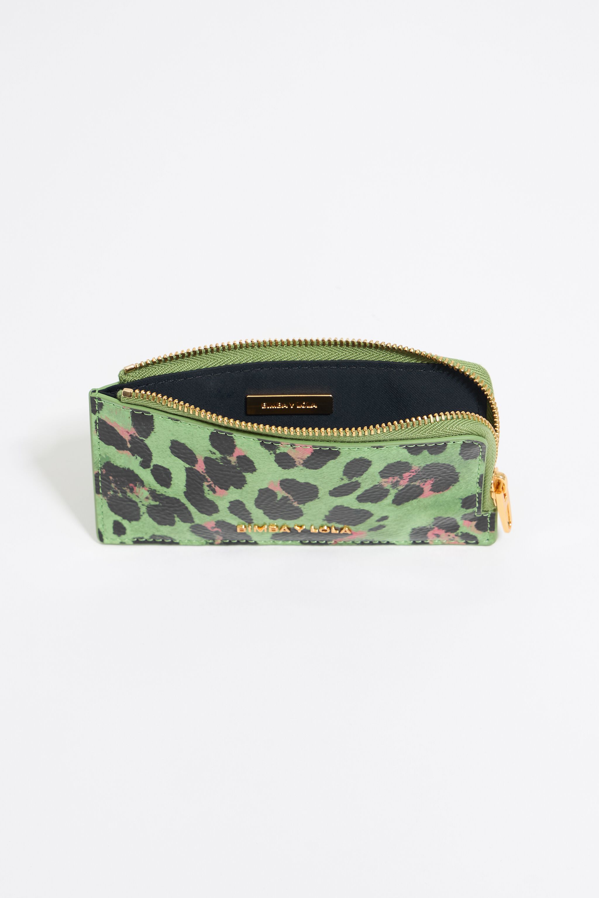 Green Leopard purse