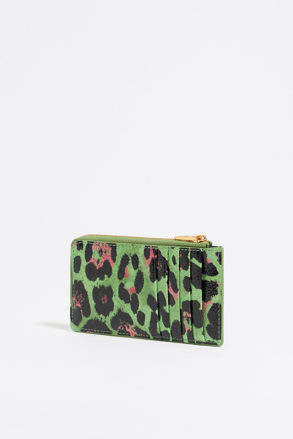 Green Leopard purse
