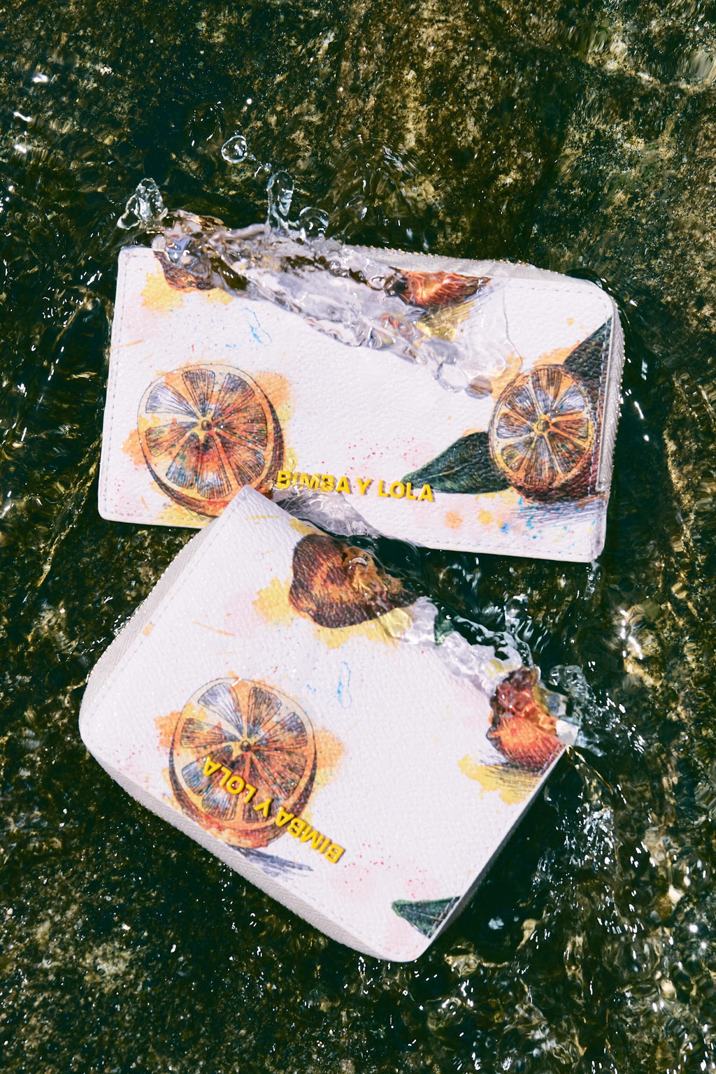 Ivory Lemons card holder/coin purse