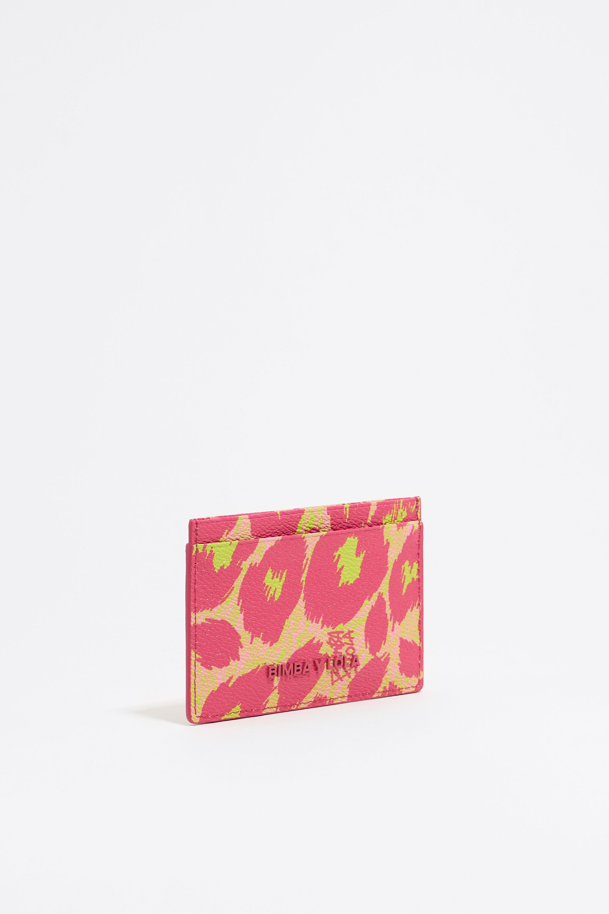 Pink Leopard card holder