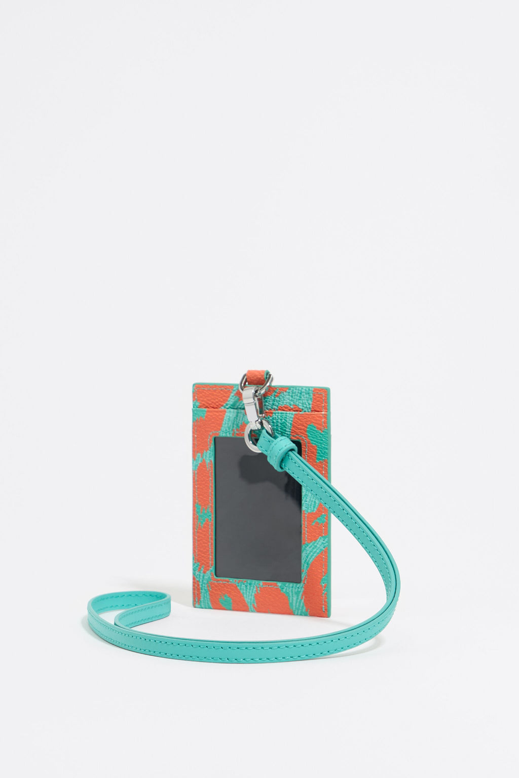 Turquoise Leopard card holder