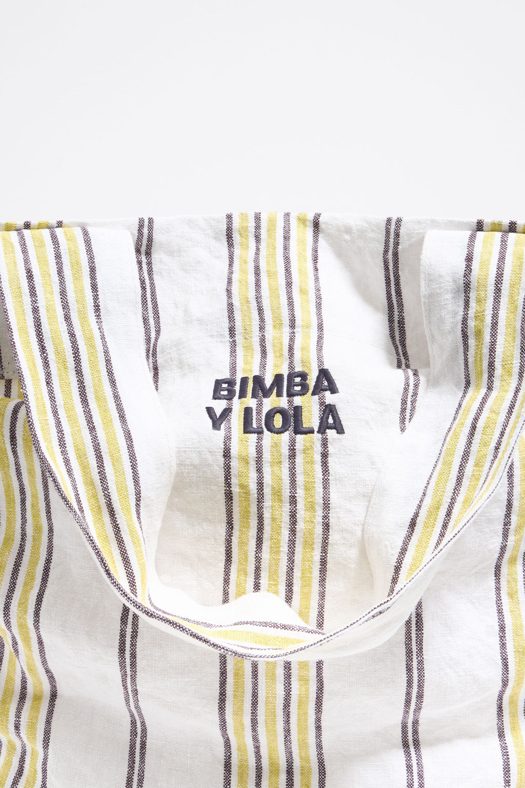 Lime linen maxi shopper bag