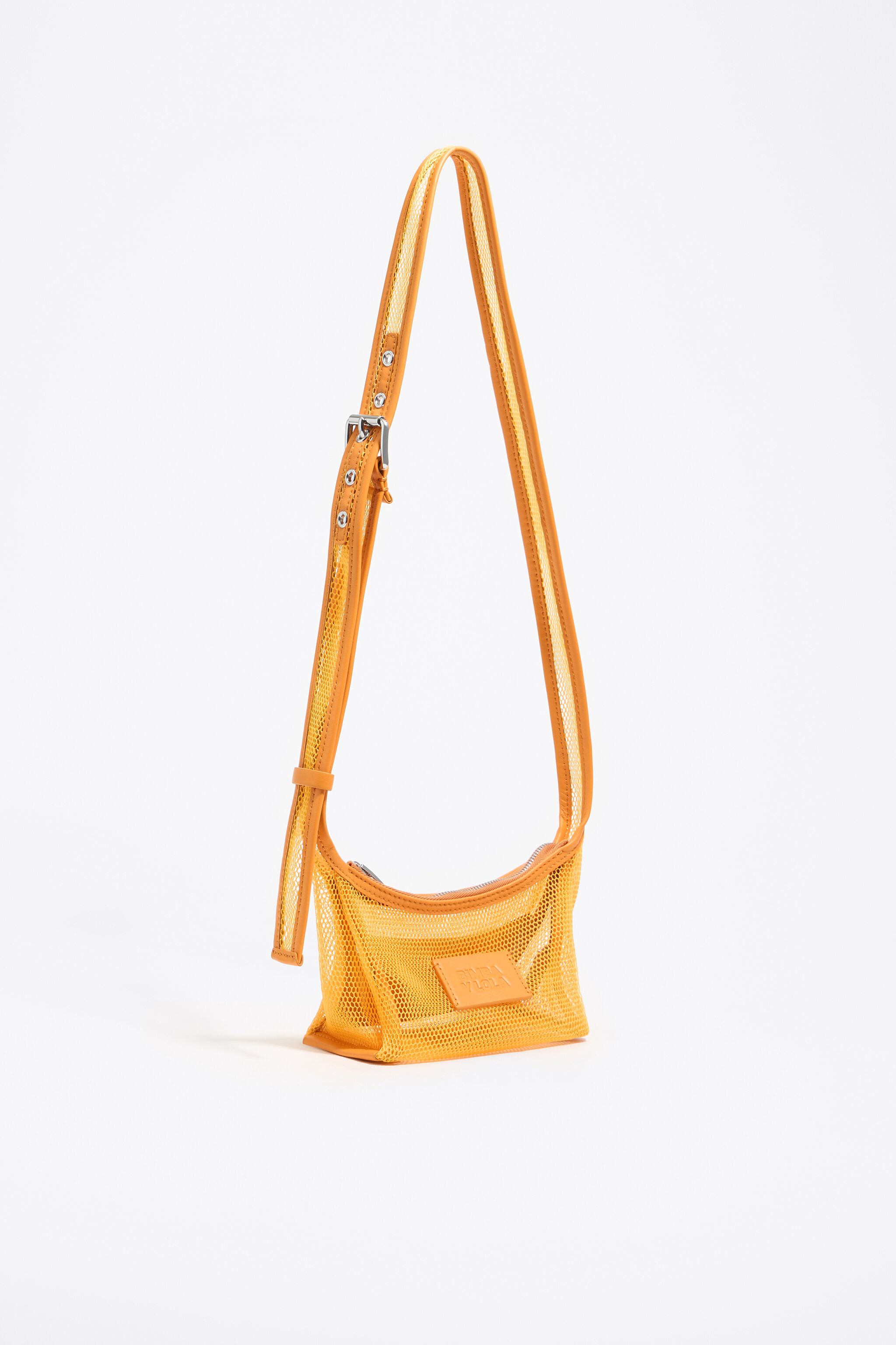 Mango mesh crossbody mini bag