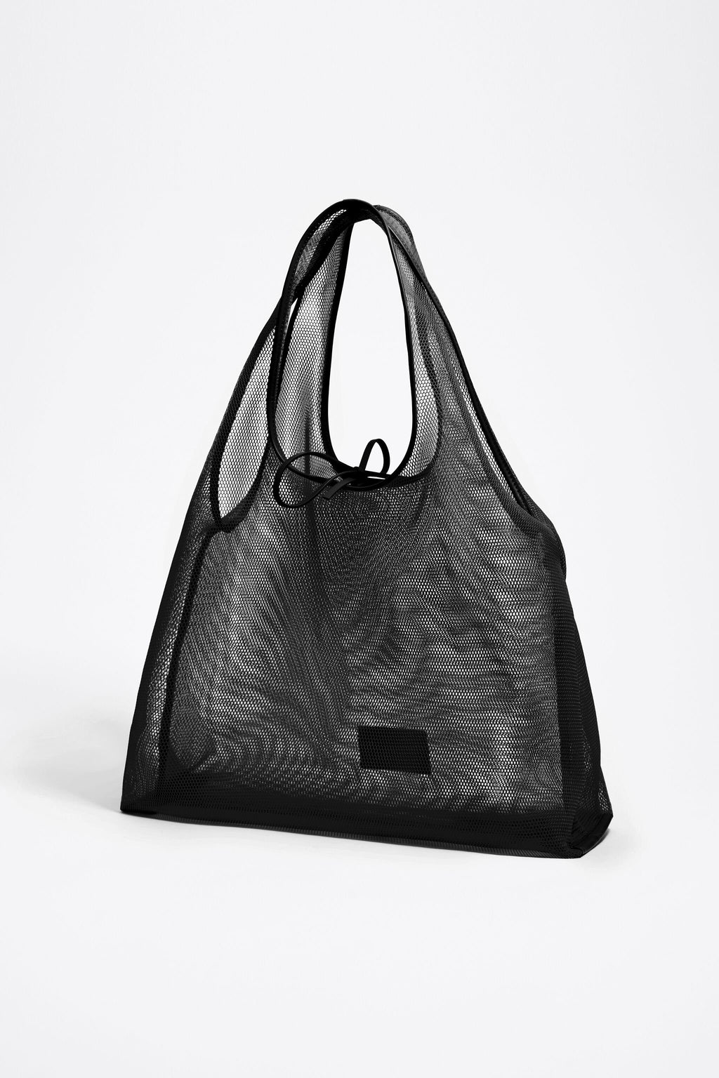 Large black mesh Paper bag