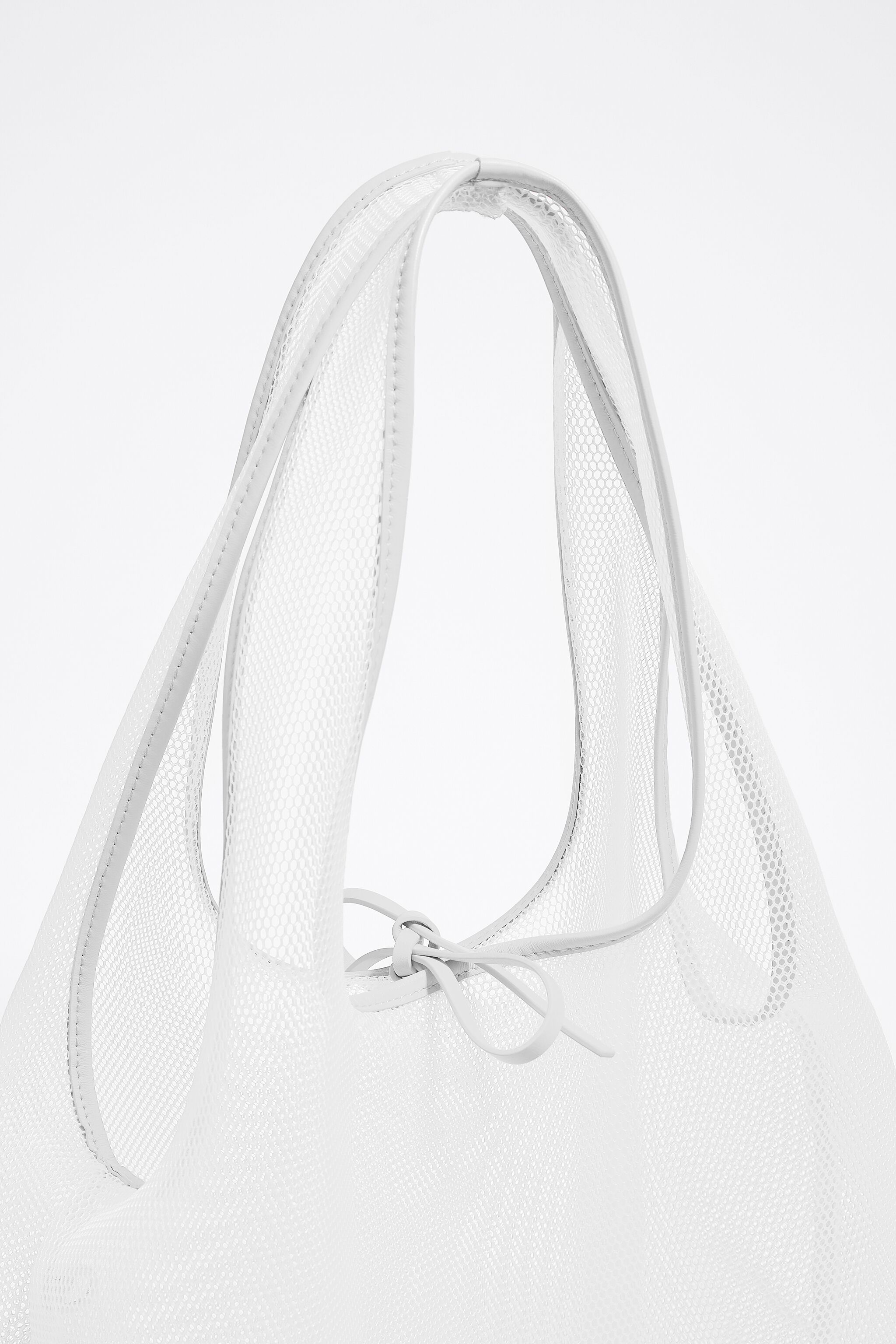 Large white mesh Paper bag