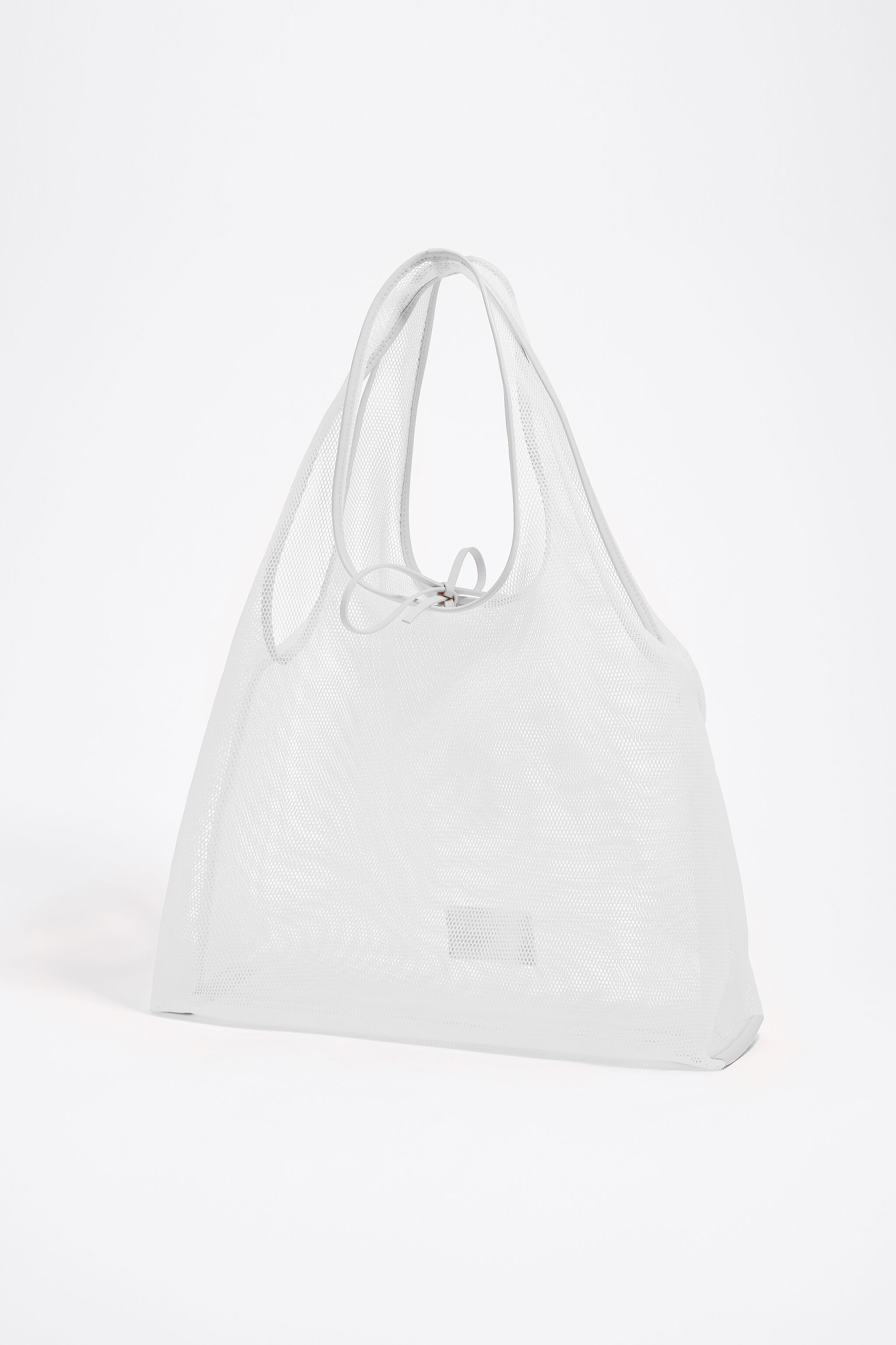Large white mesh Paper bag
