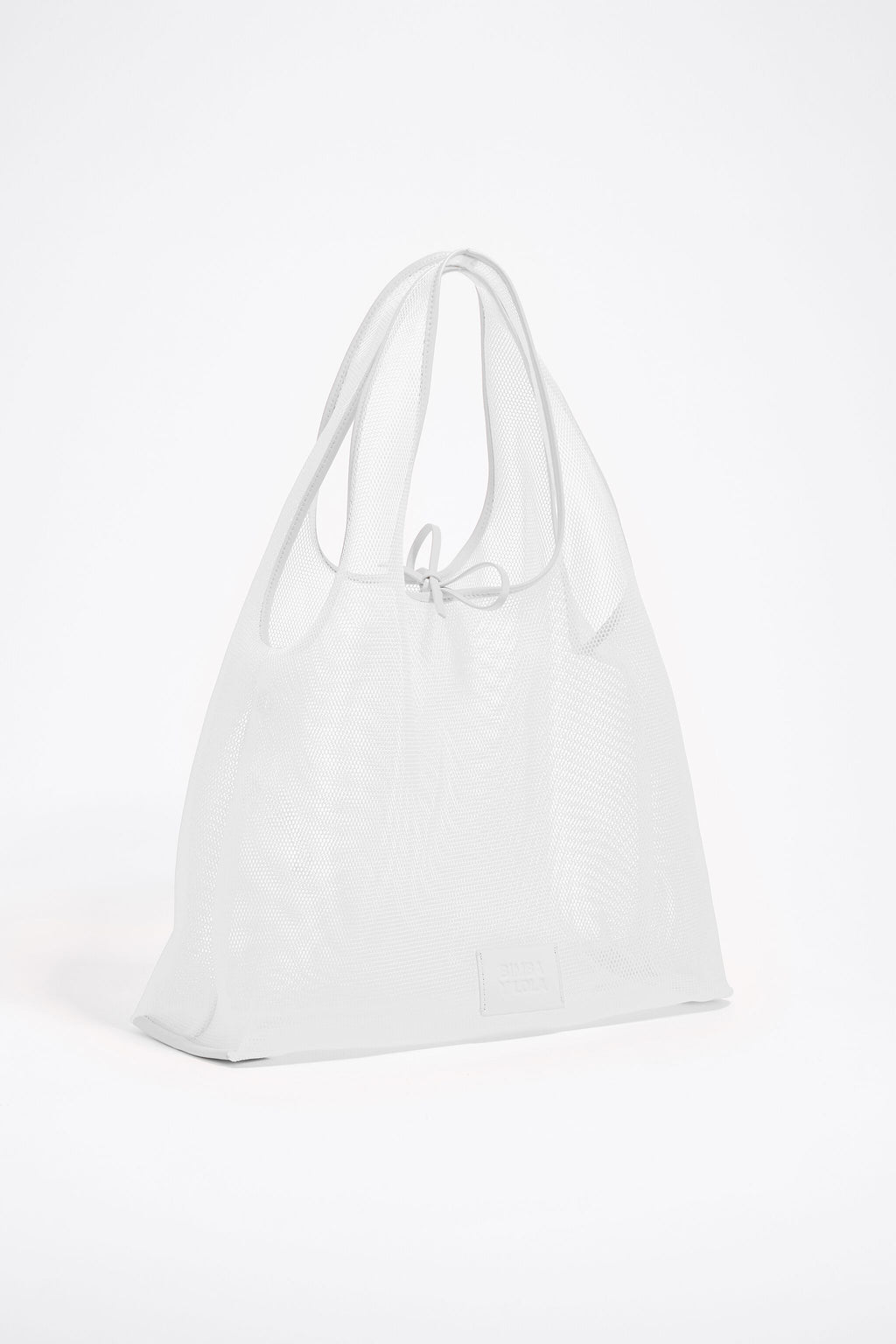 Large white mesh Paper bag