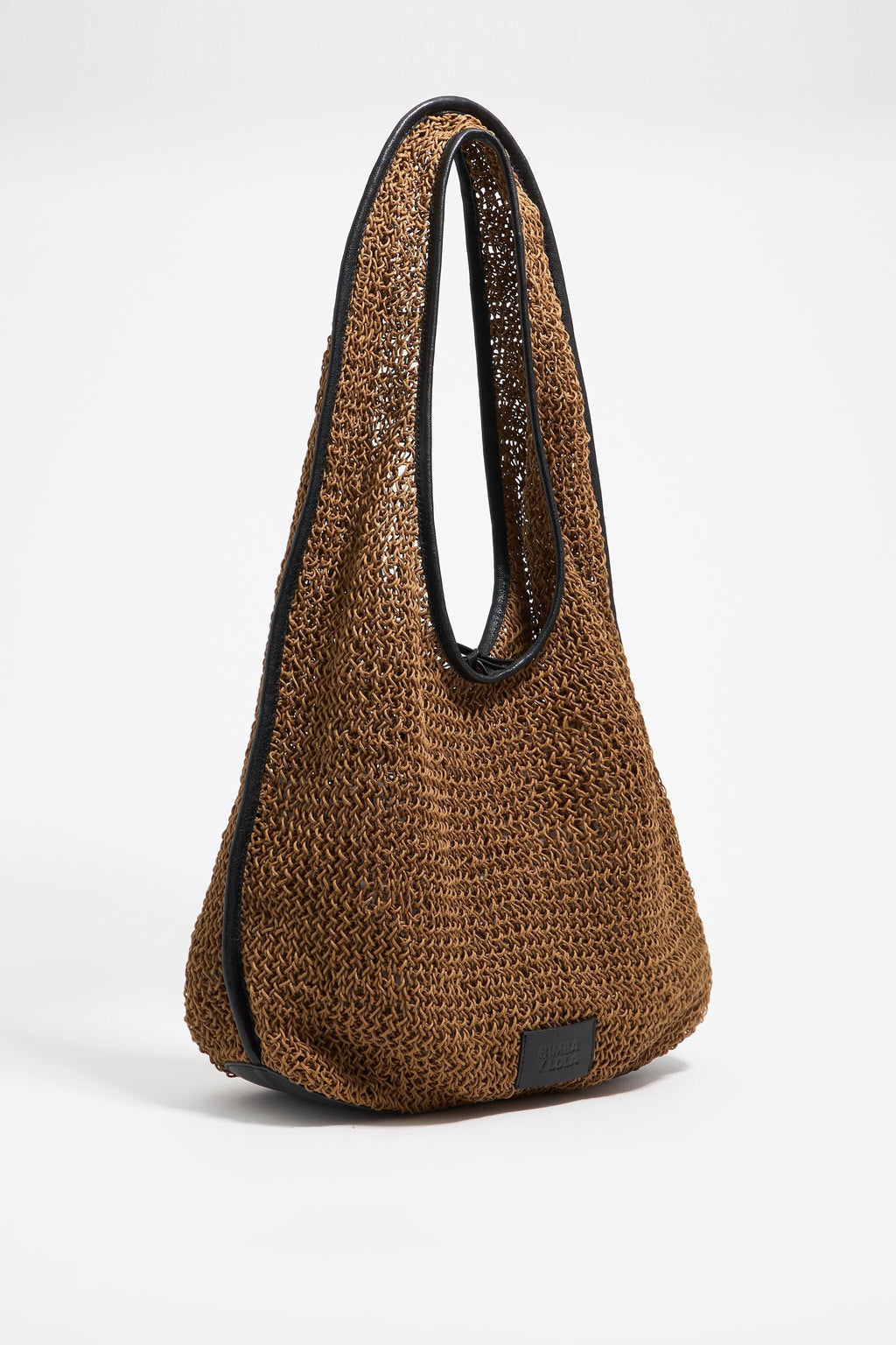 Olive plaited shoulder Paper bag