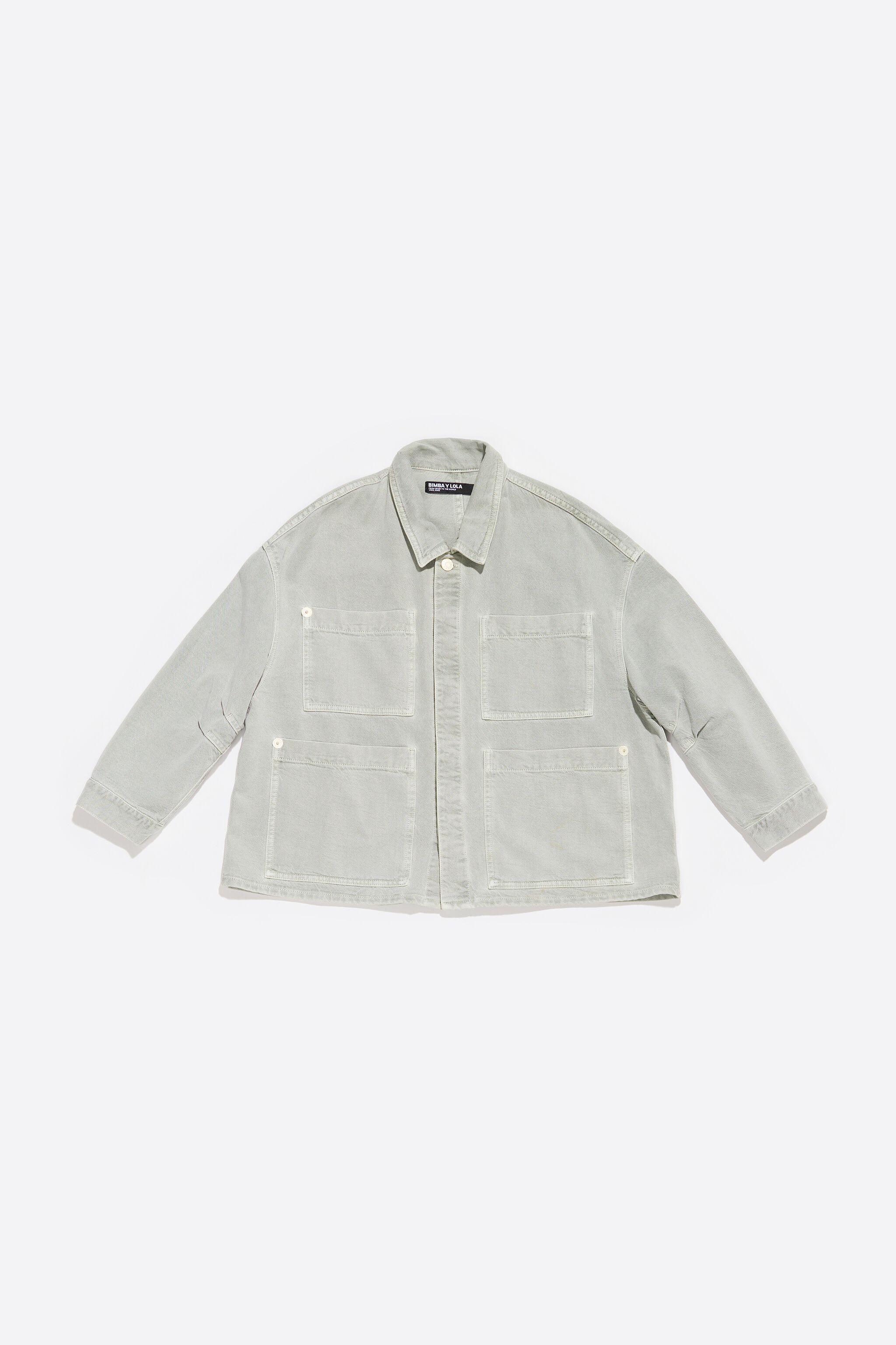 Aquamarine straight denim jacket