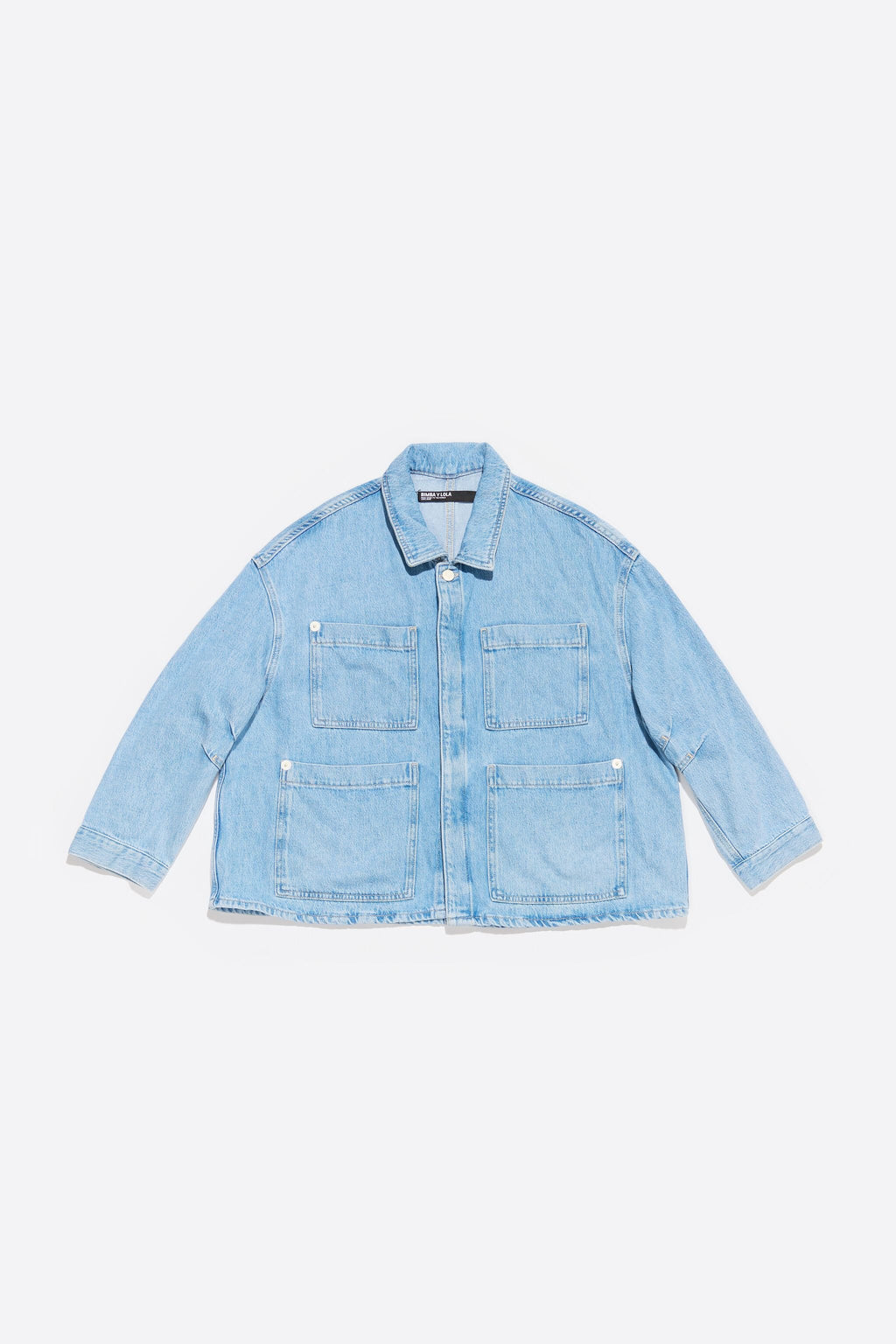 Light blue straight denim jacket