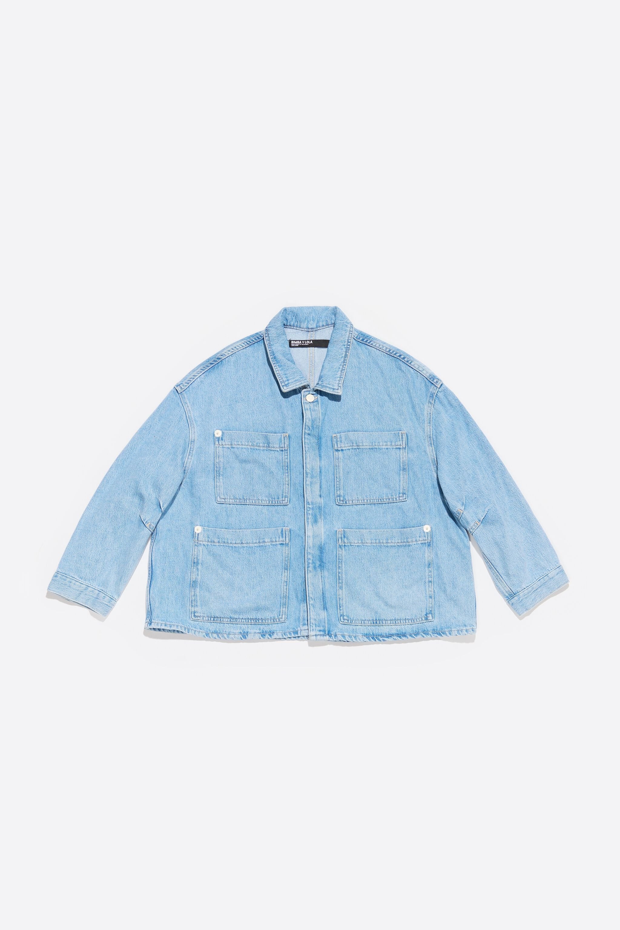 Light blue straight denim jacket