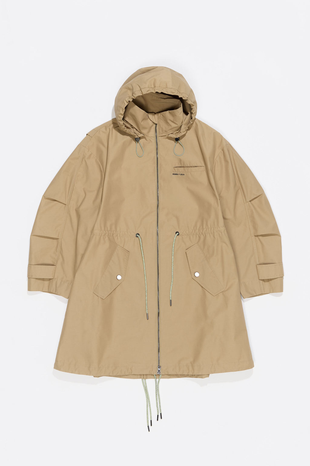 Light khaki A-line trench