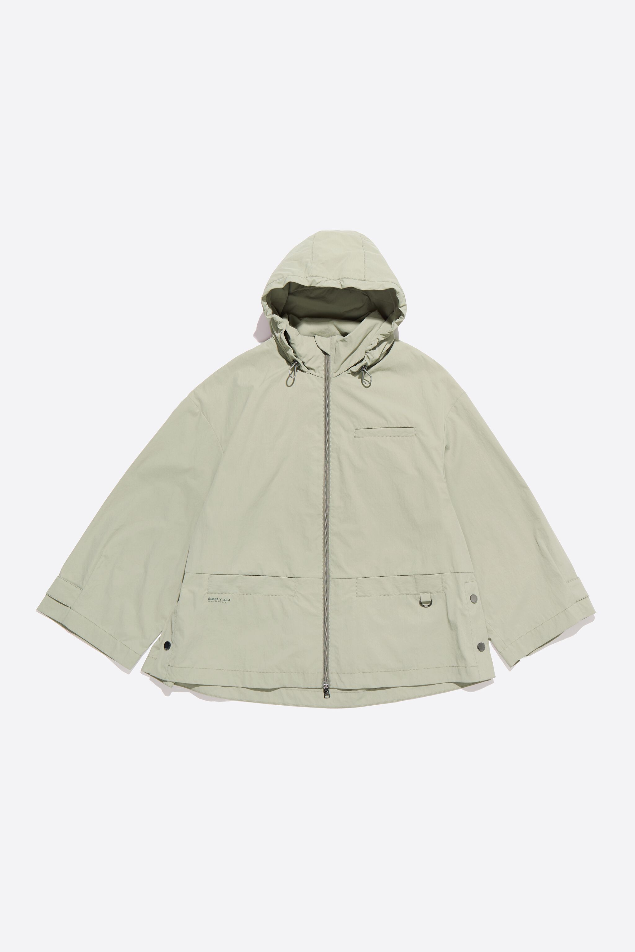 Light khaki A-line trench