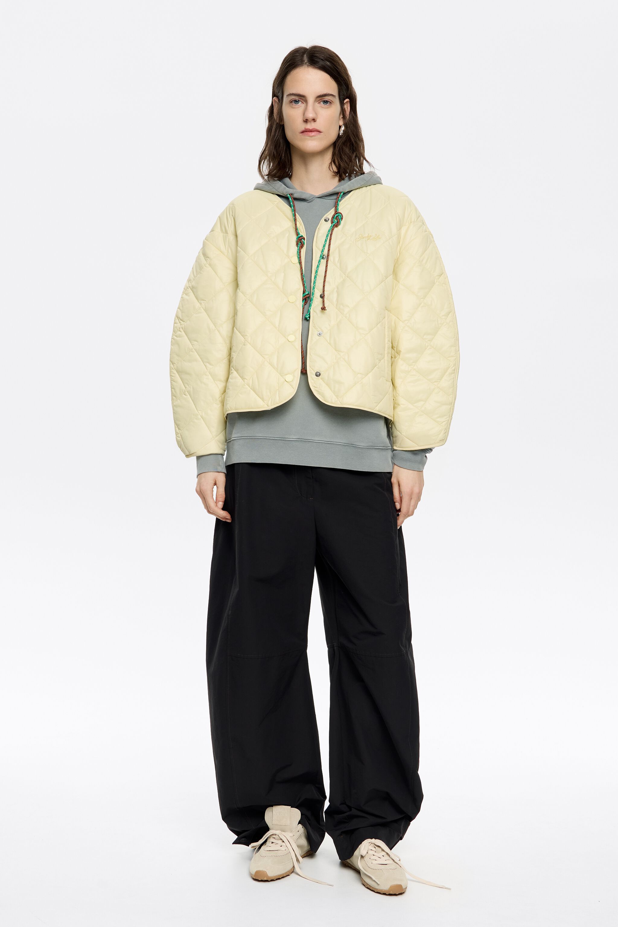 Light yellow padded jacket