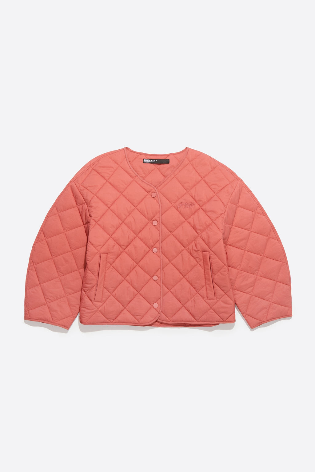 Coral padded jacket