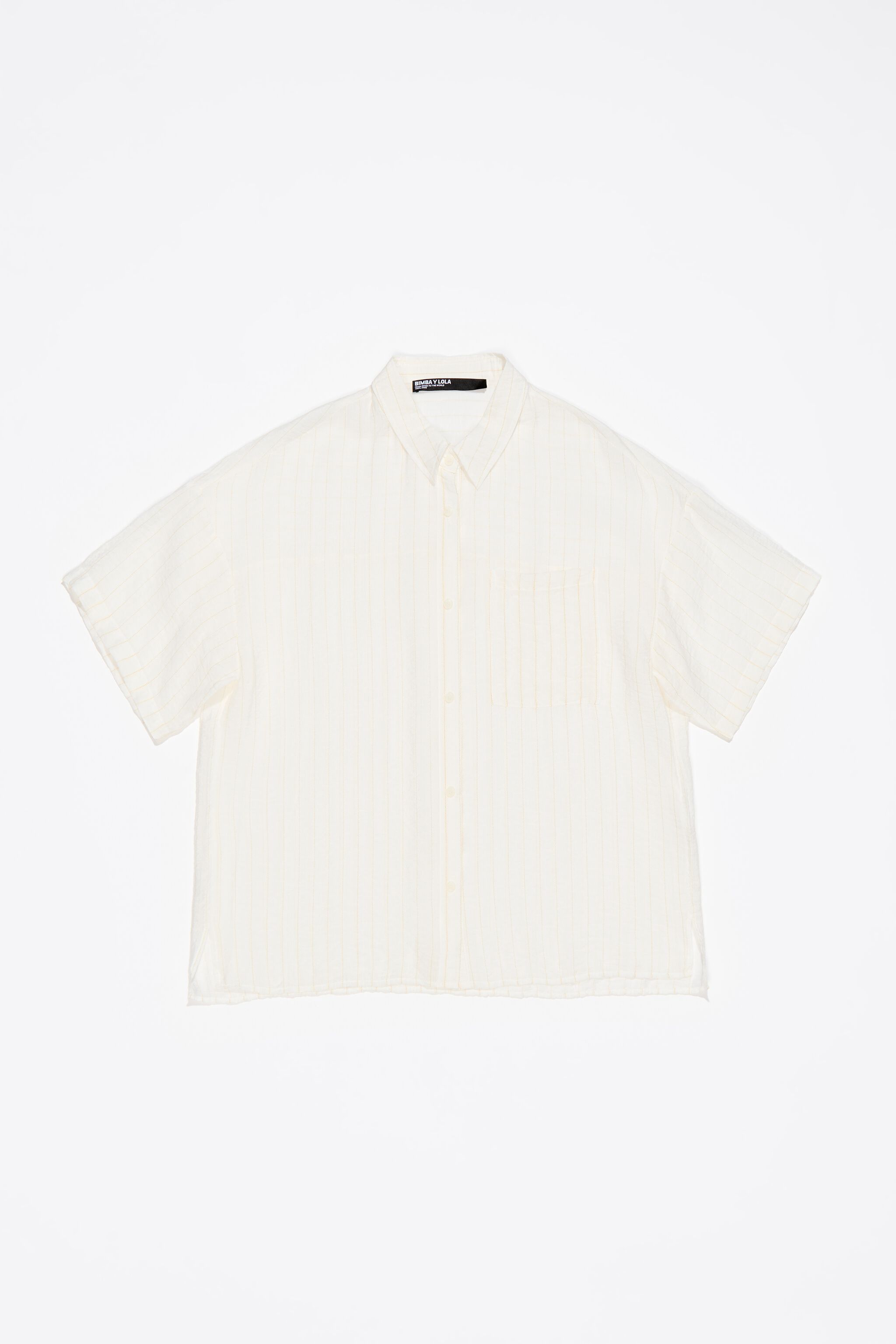 White striped oversize shirt