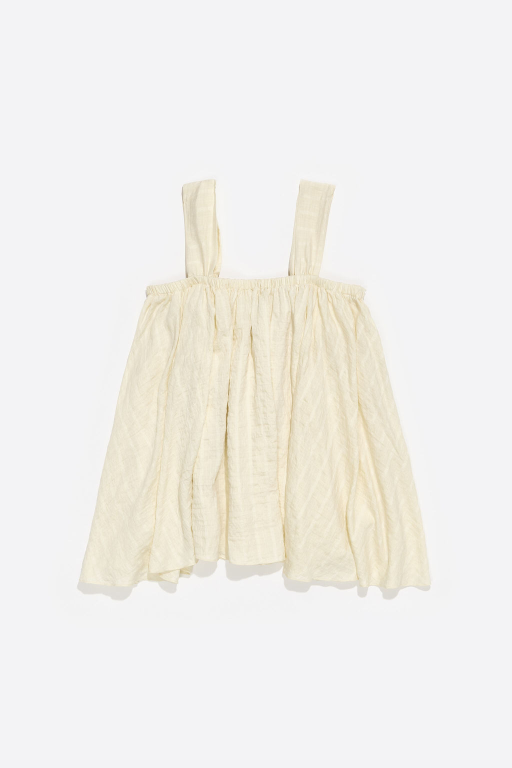 Butter yellow double-ruffle top