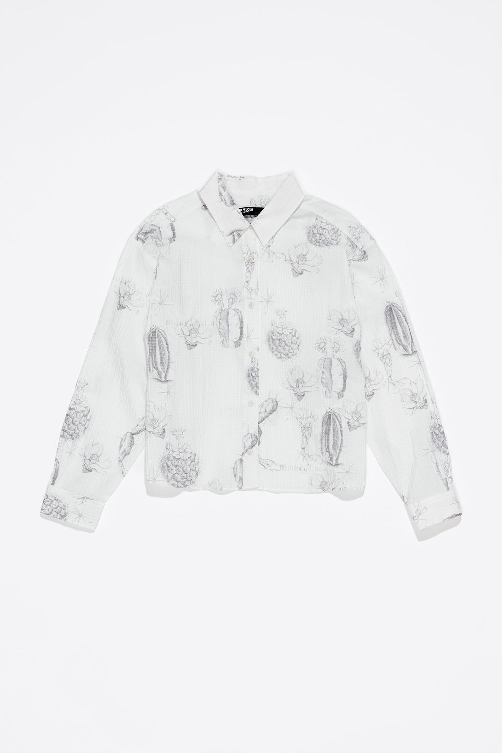 White Cactus Lápiz boxy shirt