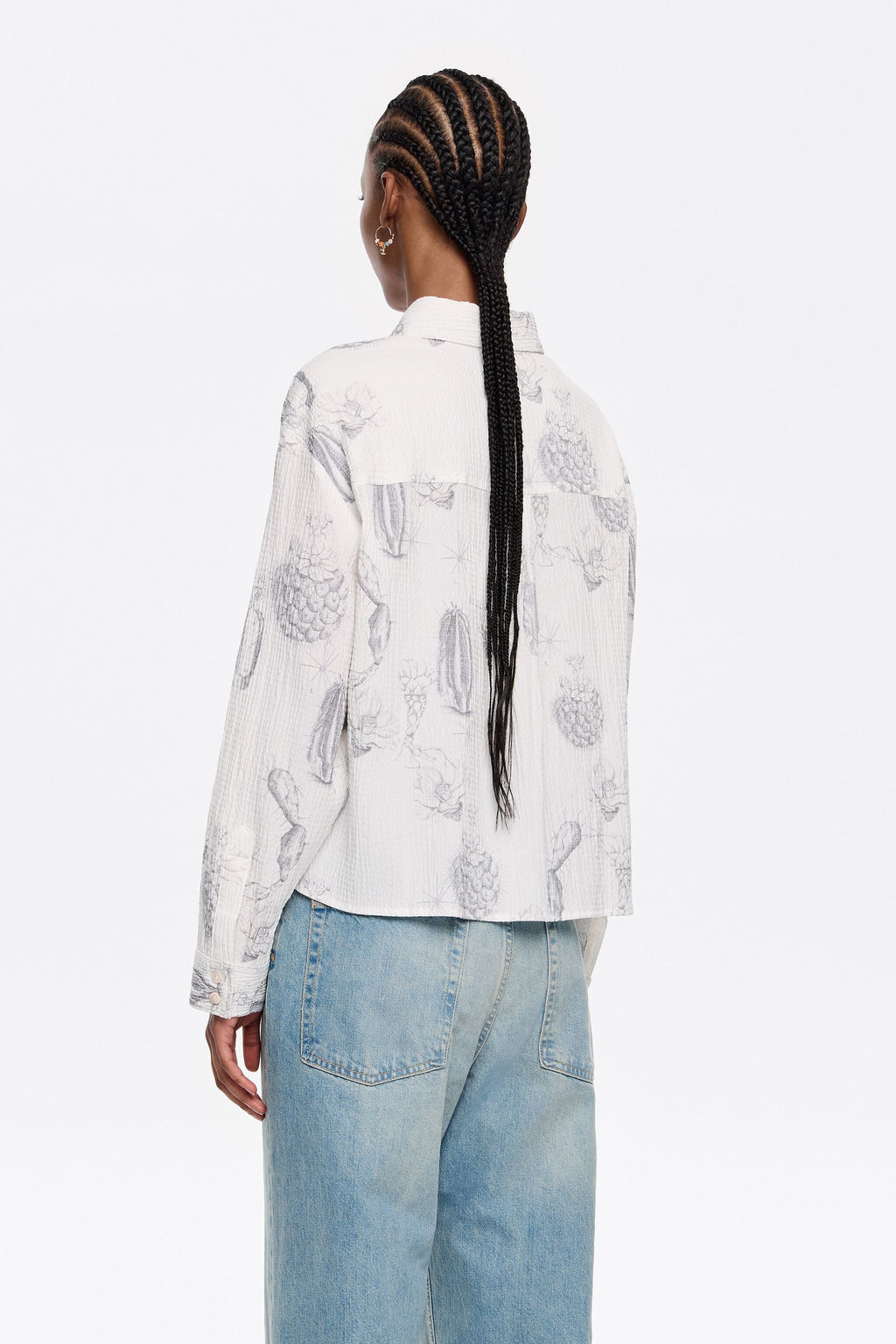 White Cactus Lápiz boxy shirt