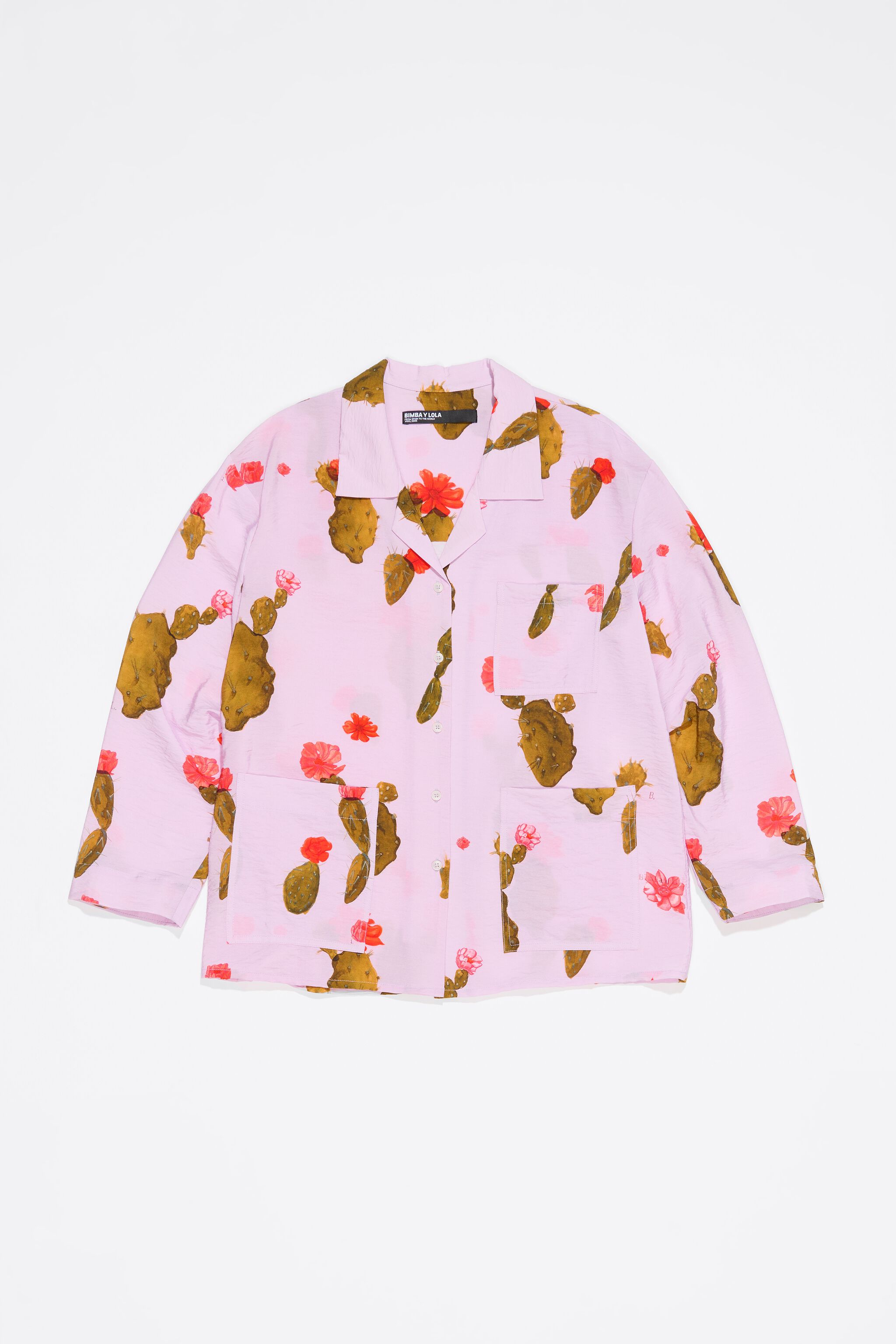 Pink Cactus straight shirt