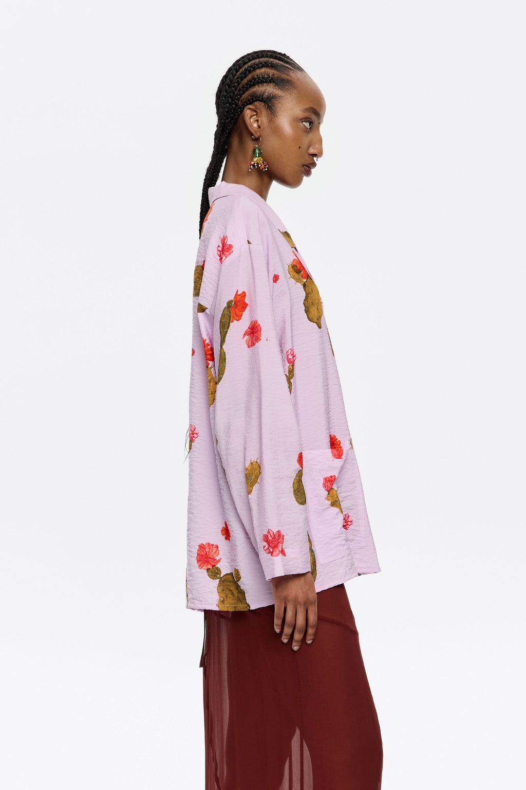 Pink Cactus straight shirt