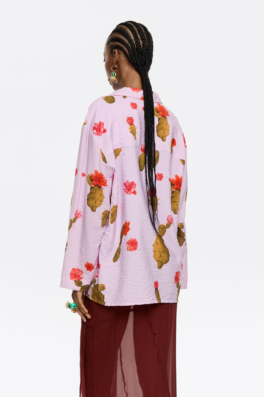 Pink Cactus straight shirt