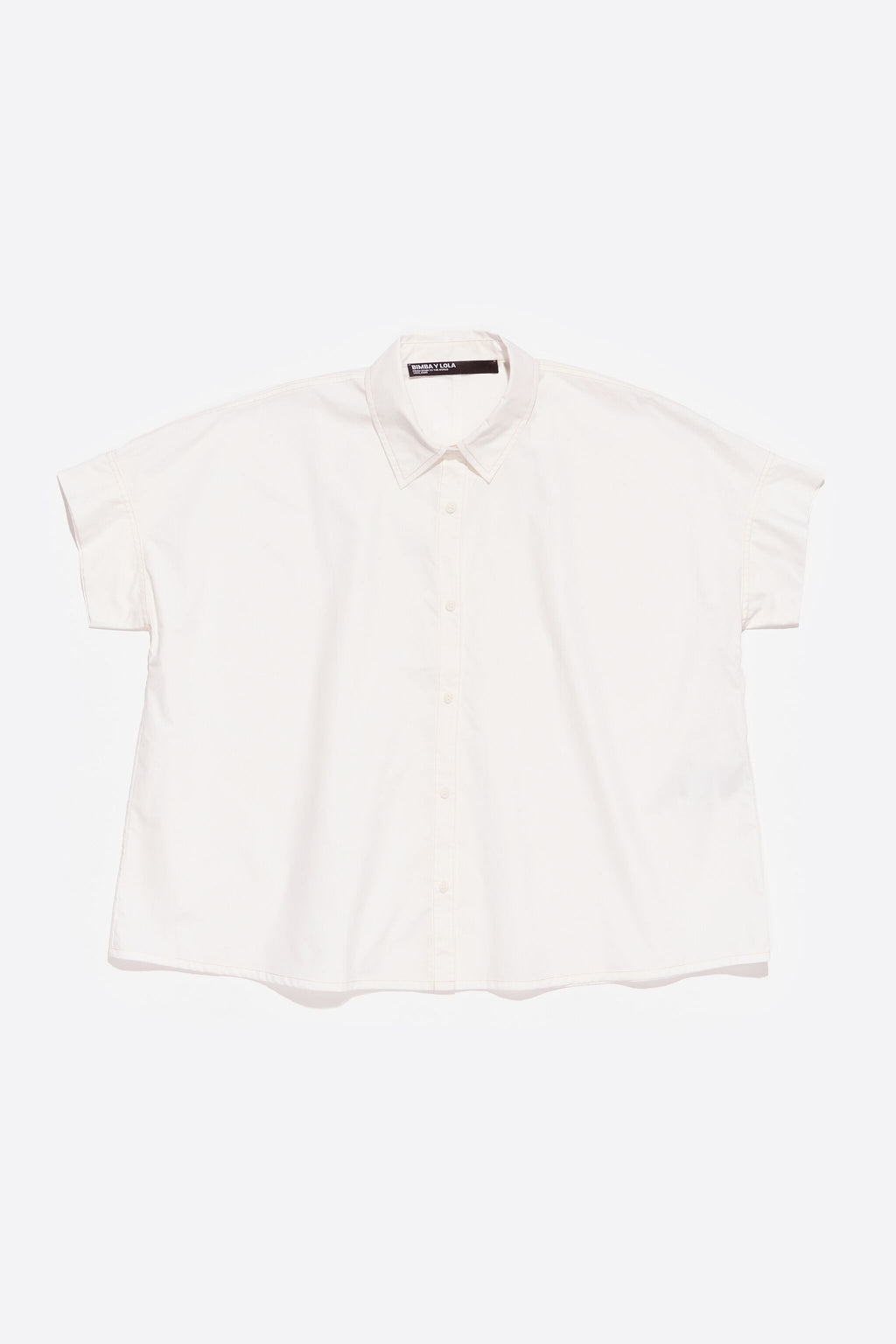 Oversize white cotton shirt