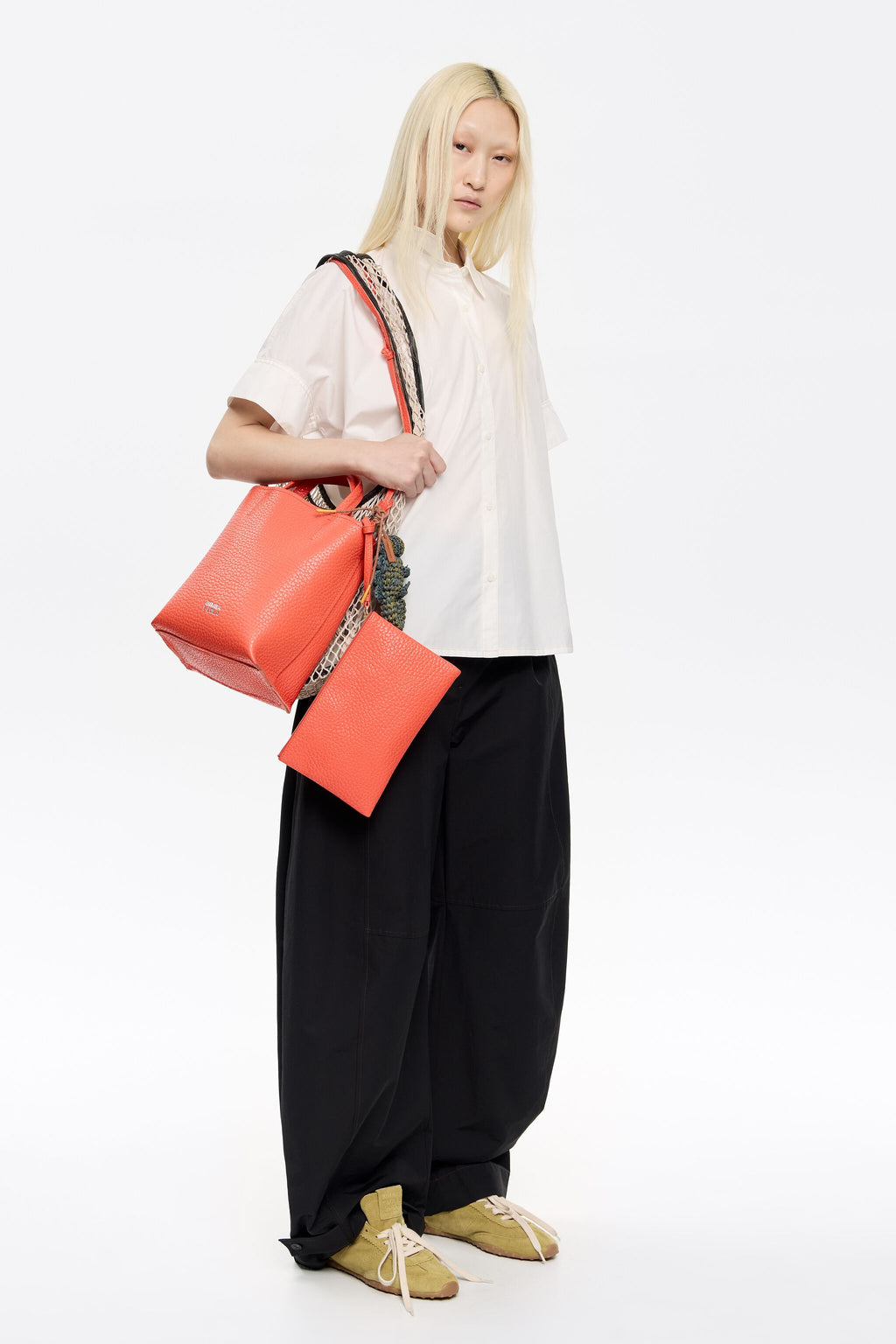 Oversize white cotton shirt