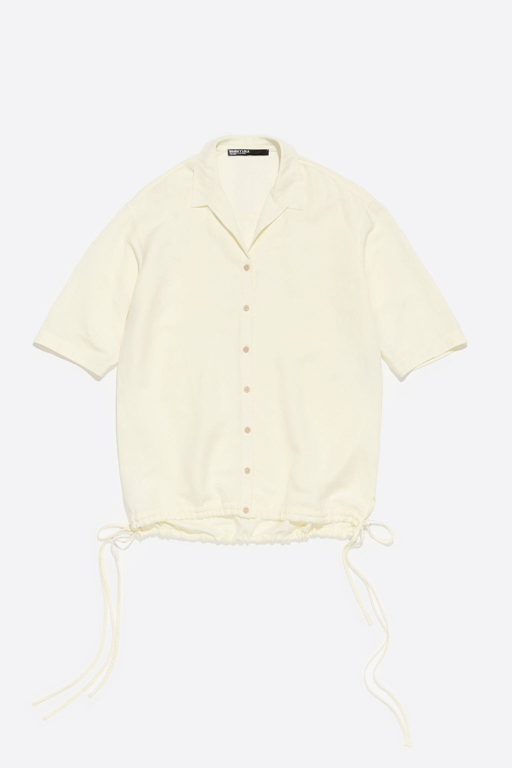 Oversize yellow linen shirt