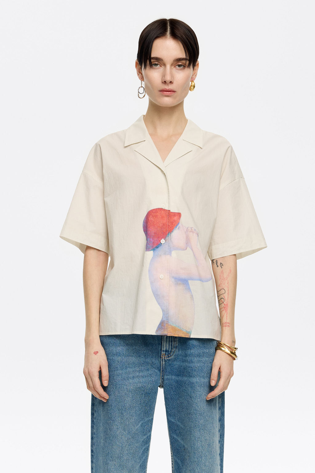 Straight printed shirt