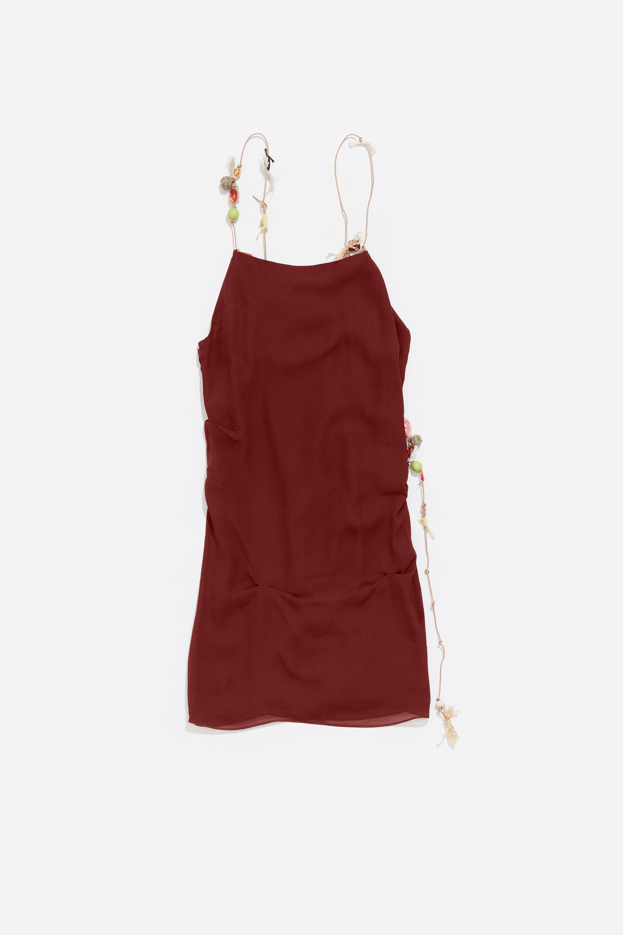 Brown fancy vest top