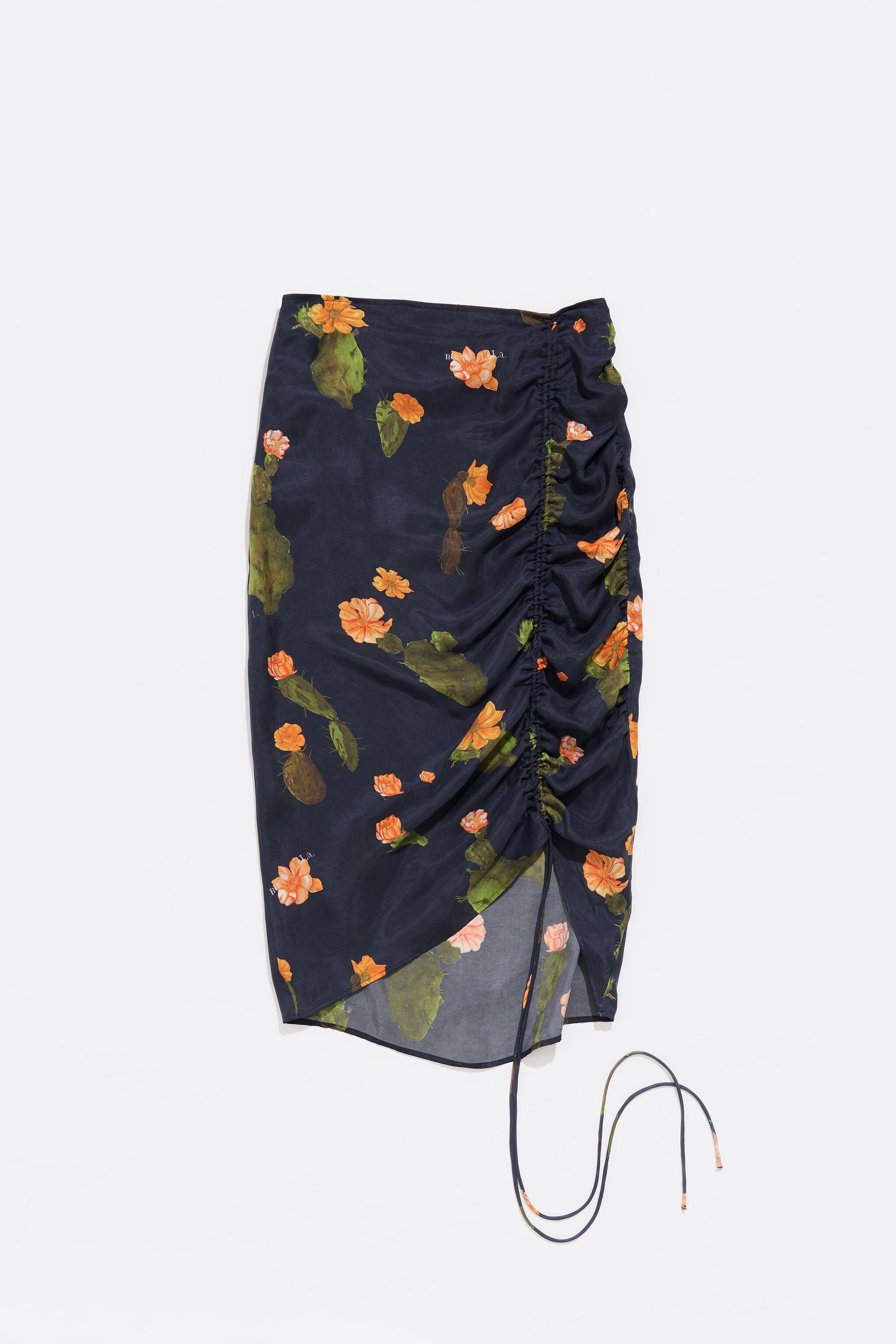 Black Cactus ruched skirt