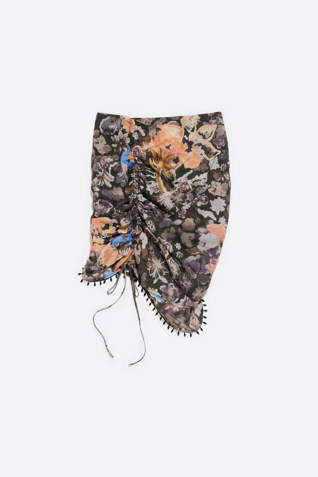 Khaki Gazania adjustable mini skirt