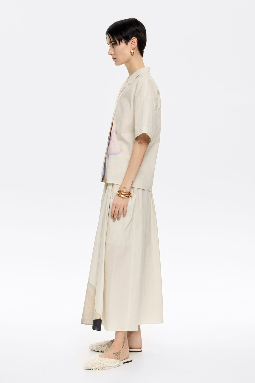 A-line skirt with flare