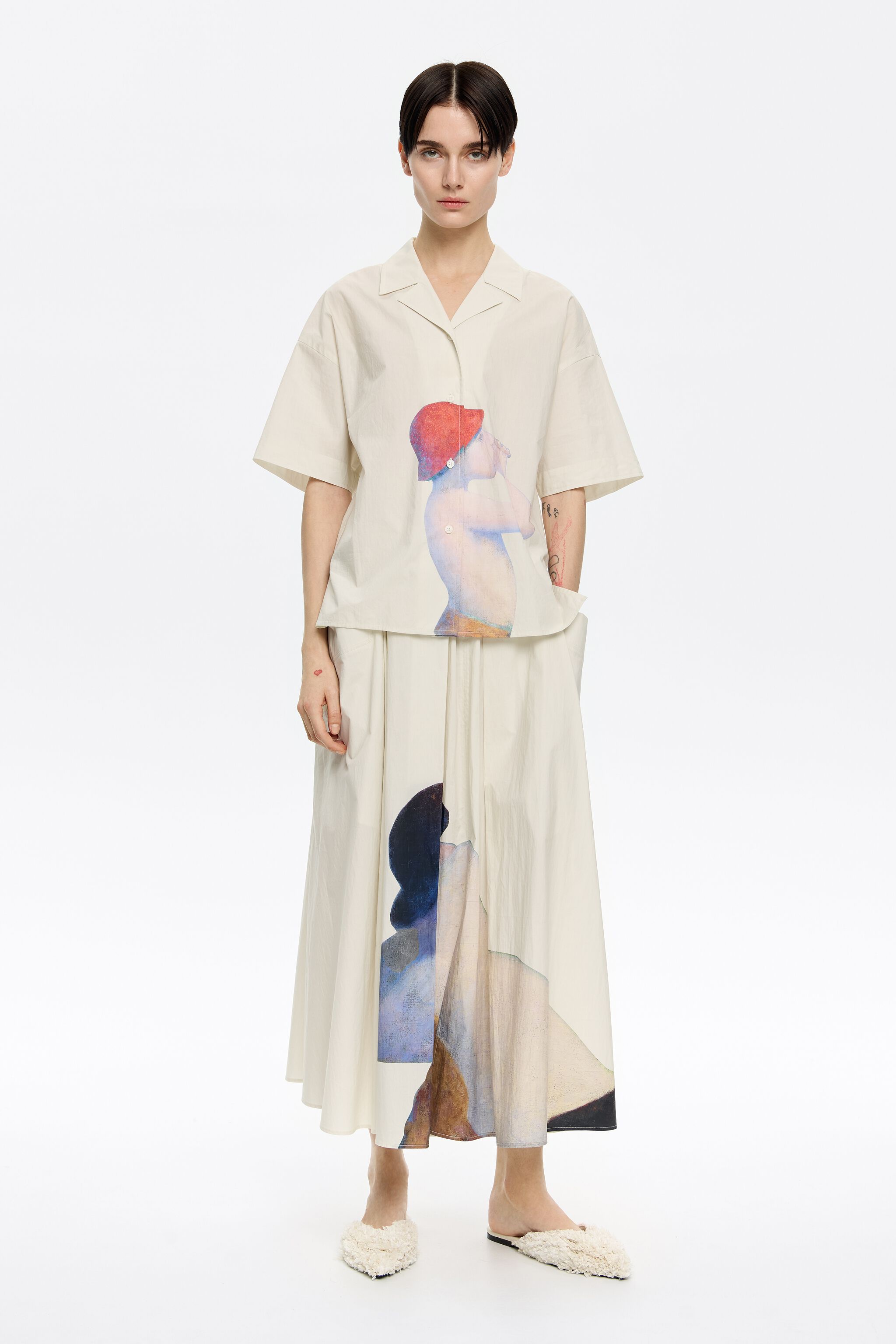 A-line skirt with flare